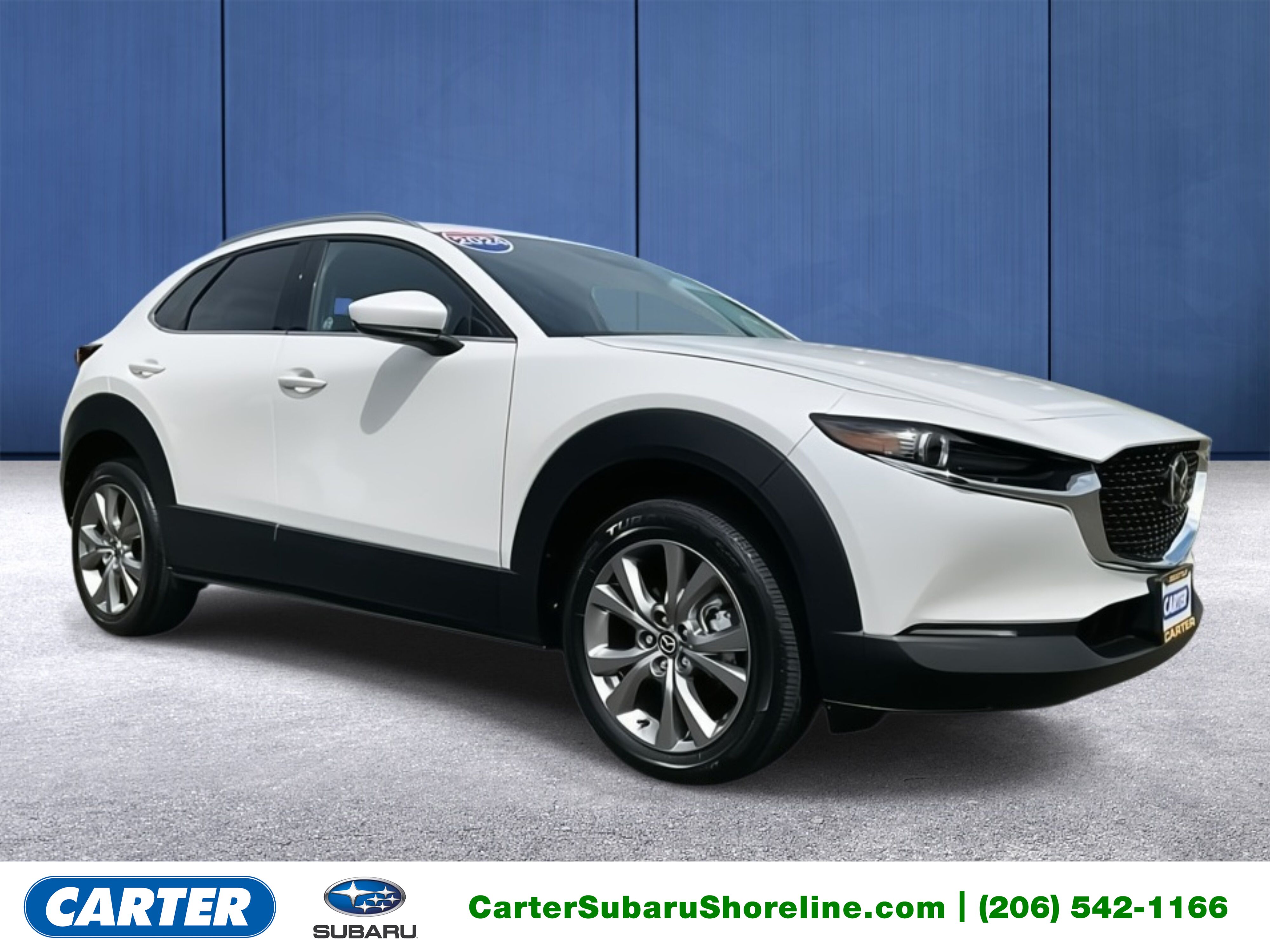 Snowflake White Pearl Mica 2024 Mazda CX-30 2.5 S Premium AWD SUV / Crossover All-Wheel Drive 6-Speed Automatic