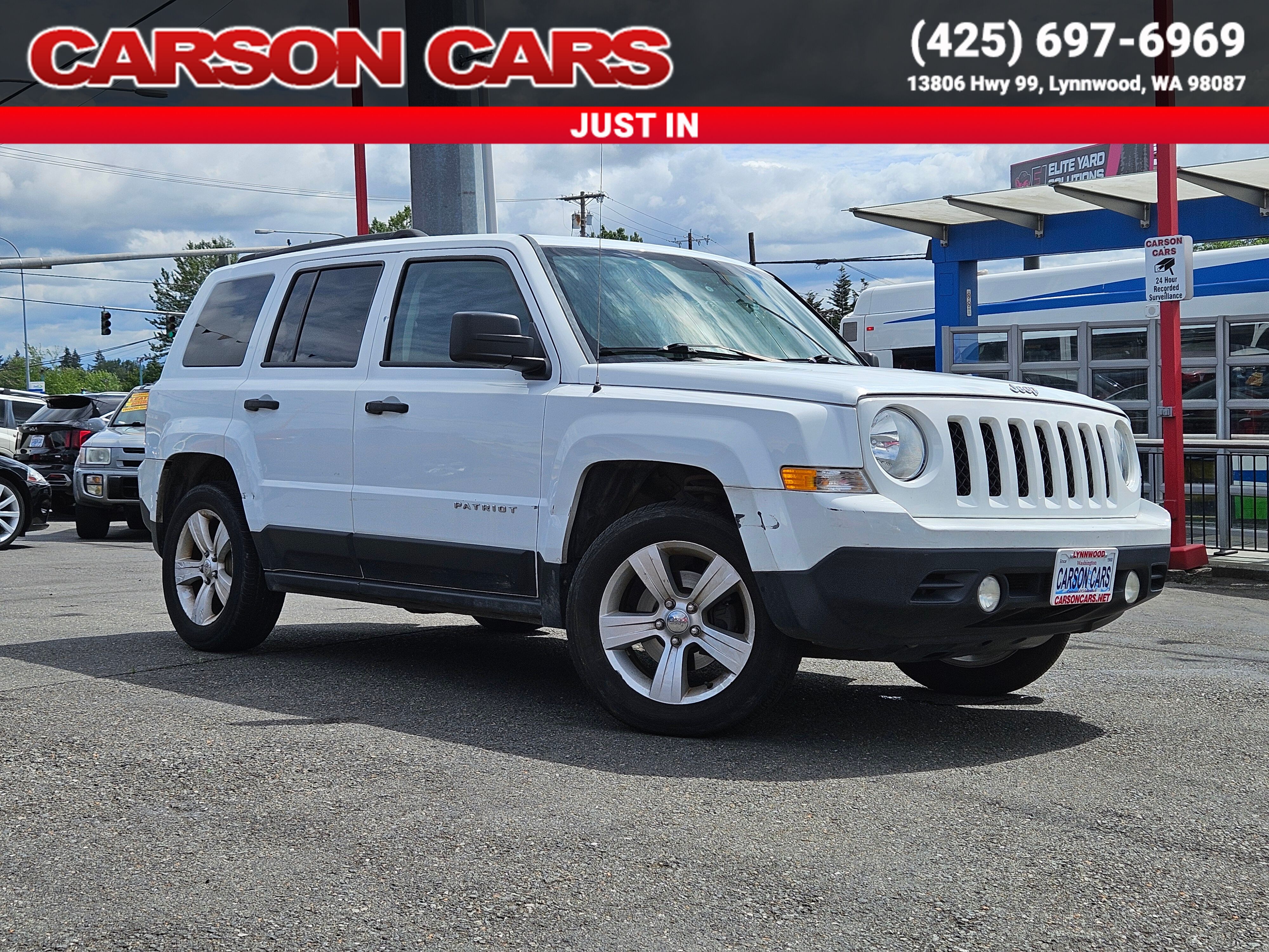 2015 Bright White Clear Coat JEEP PATRIOT for Sale In Lynnwood WA - Everett WA - Seattle WA at Carson Cars Stock 36409 VIN 1C4NJPBB2FD139980