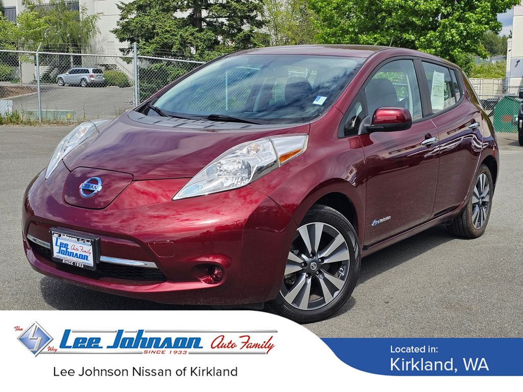 Coulis Red 2017 Nissan LEAF Hatchback Front-Wheel Drive Automatic