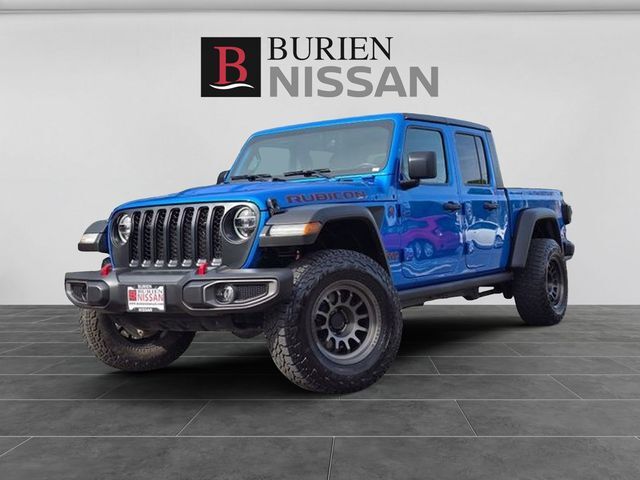 Hydro Blue Pearlcoat 2021 Jeep Gladiator Pickup Truck Four-Wheel Drive 6-Speed Manual
