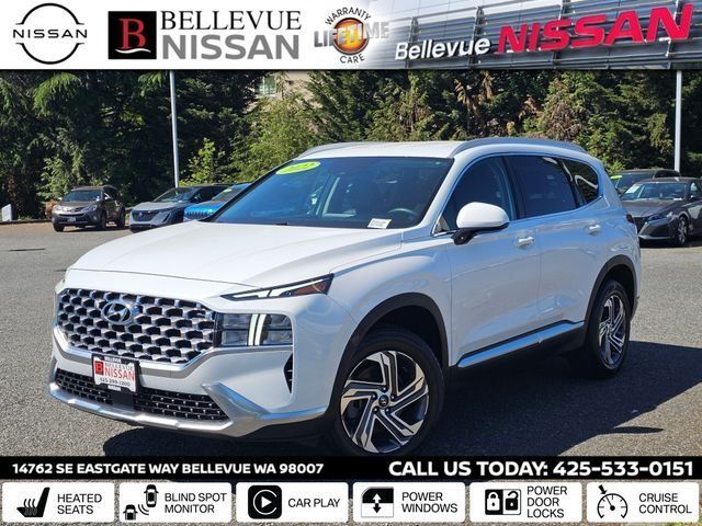 Quartz White 2022 Hyundai Santa Fe SEL FWD SUV / Crossover Front-Wheel Drive 8-Speed Automatic