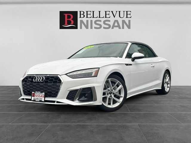Arkona White 2024 Audi A5 quattro Premium 45 TFSI Convertible AWD Convertible All-Wheel Drive 7-Speed Automatic