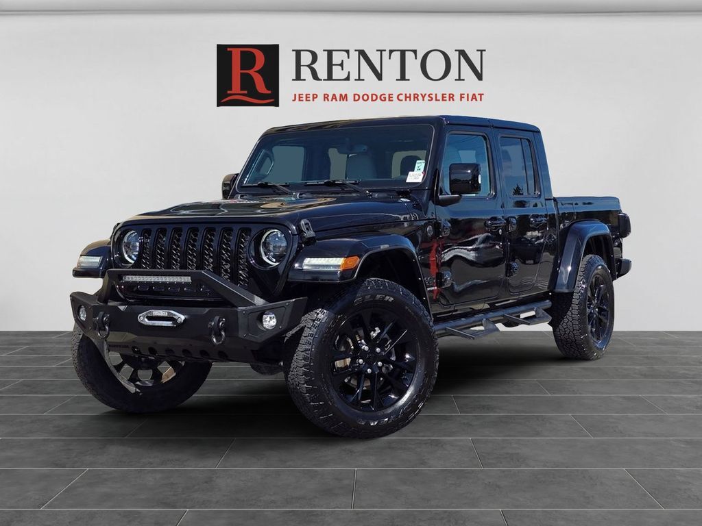 Black Clearcoat 2023 Jeep Gladiator High Altitude Crew Cab 4WD Pickup Truck Four-Wheel Drive 8-Speed Automatic