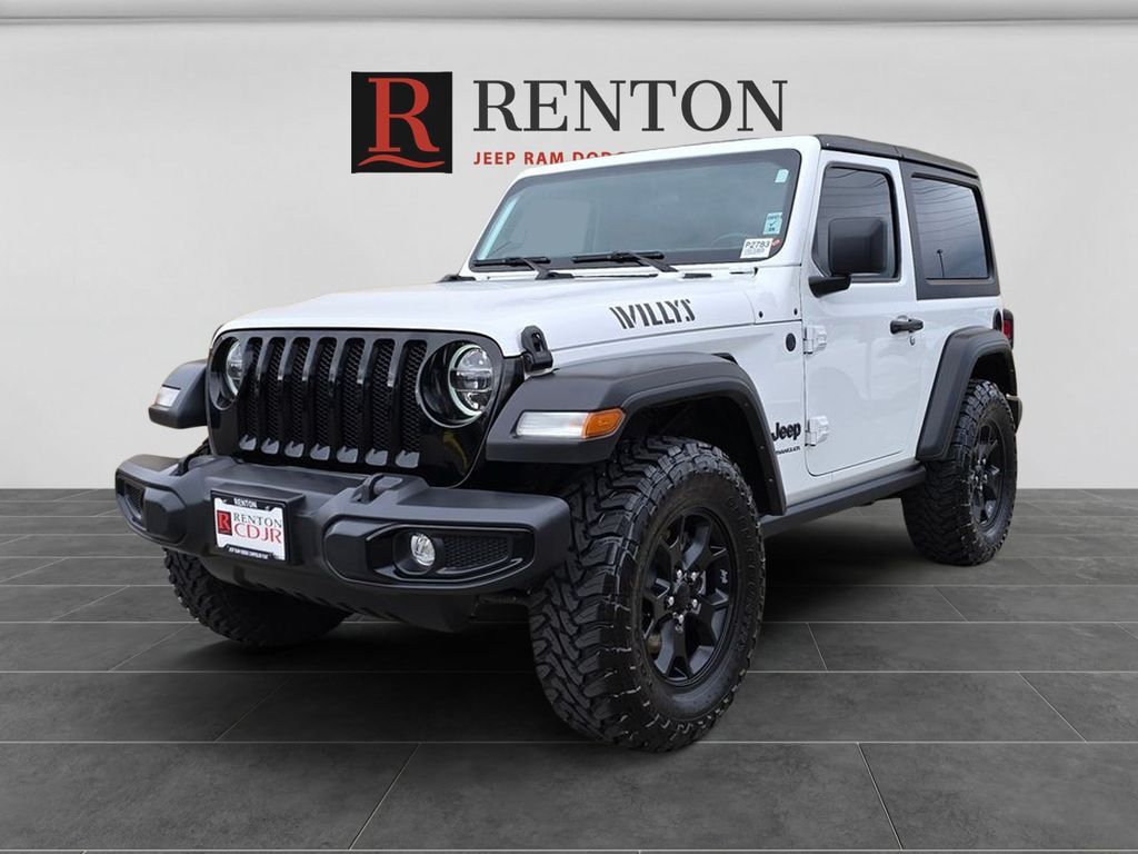 Bright White Clear Coat 2022 Jeep Wrangler Willys 4WD SUV / Crossover Four-Wheel Drive 8-Speed Automatic
