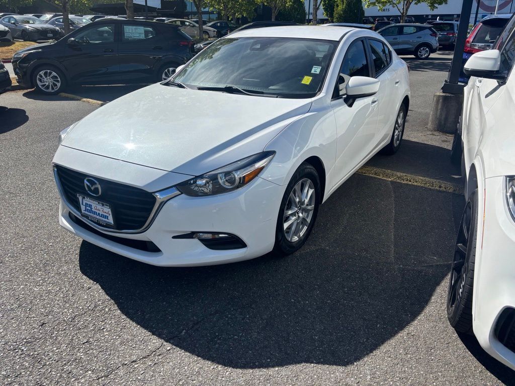 Snowflake White Pearl Mica 2018 Mazda MAZDA3 Sport Sedan Front-Wheel Drive 6-Speed Automatic