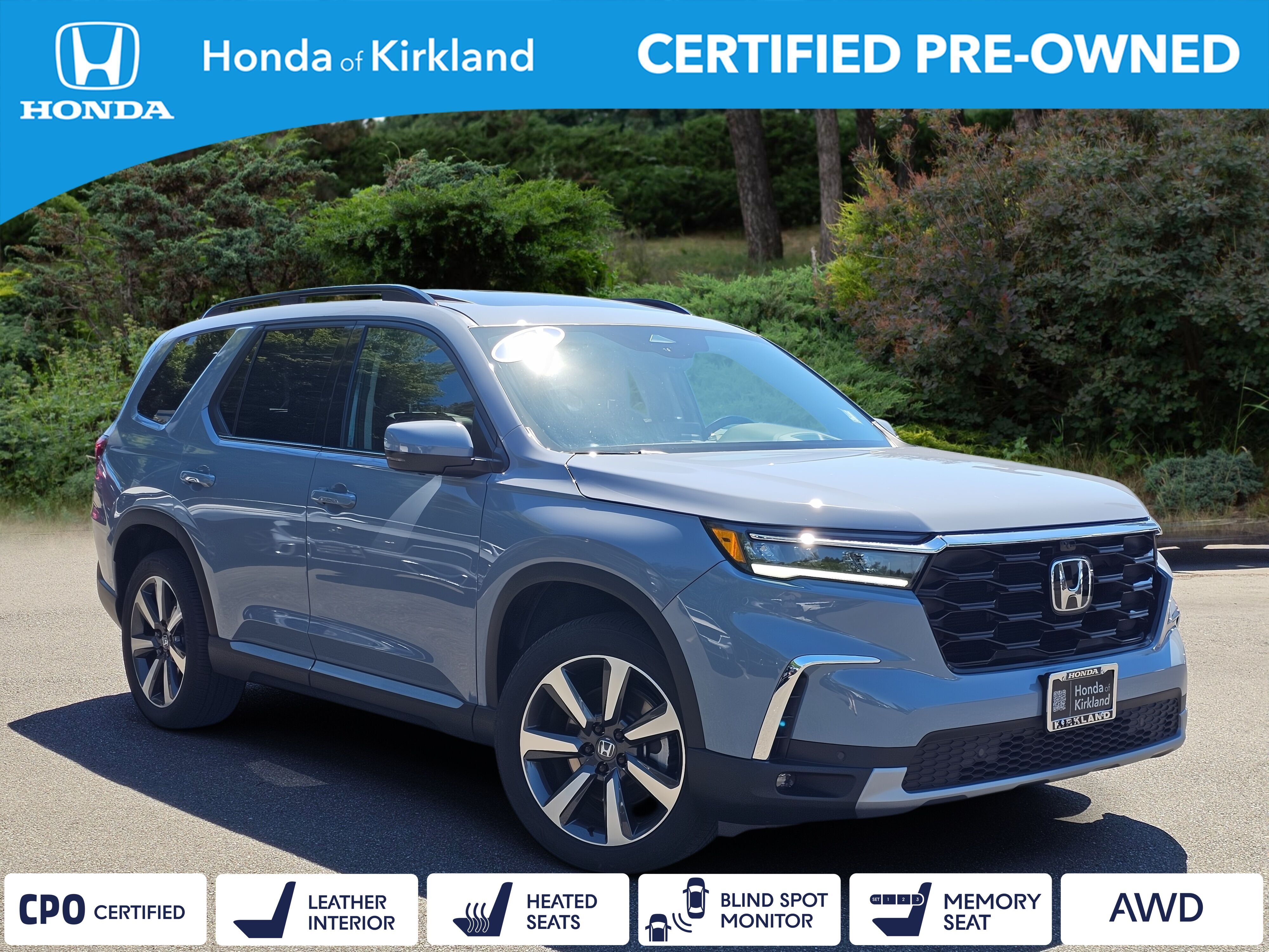 Sonic Gray Pearl 2025 Honda Pilot SUV / Crossover All-Wheel Drive Automatic