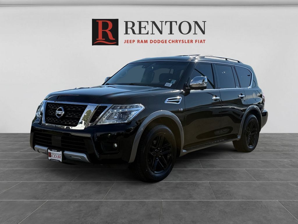 Super Black 2017 Nissan Armada SUV / Crossover Four-Wheel Drive 7-Speed Automatic