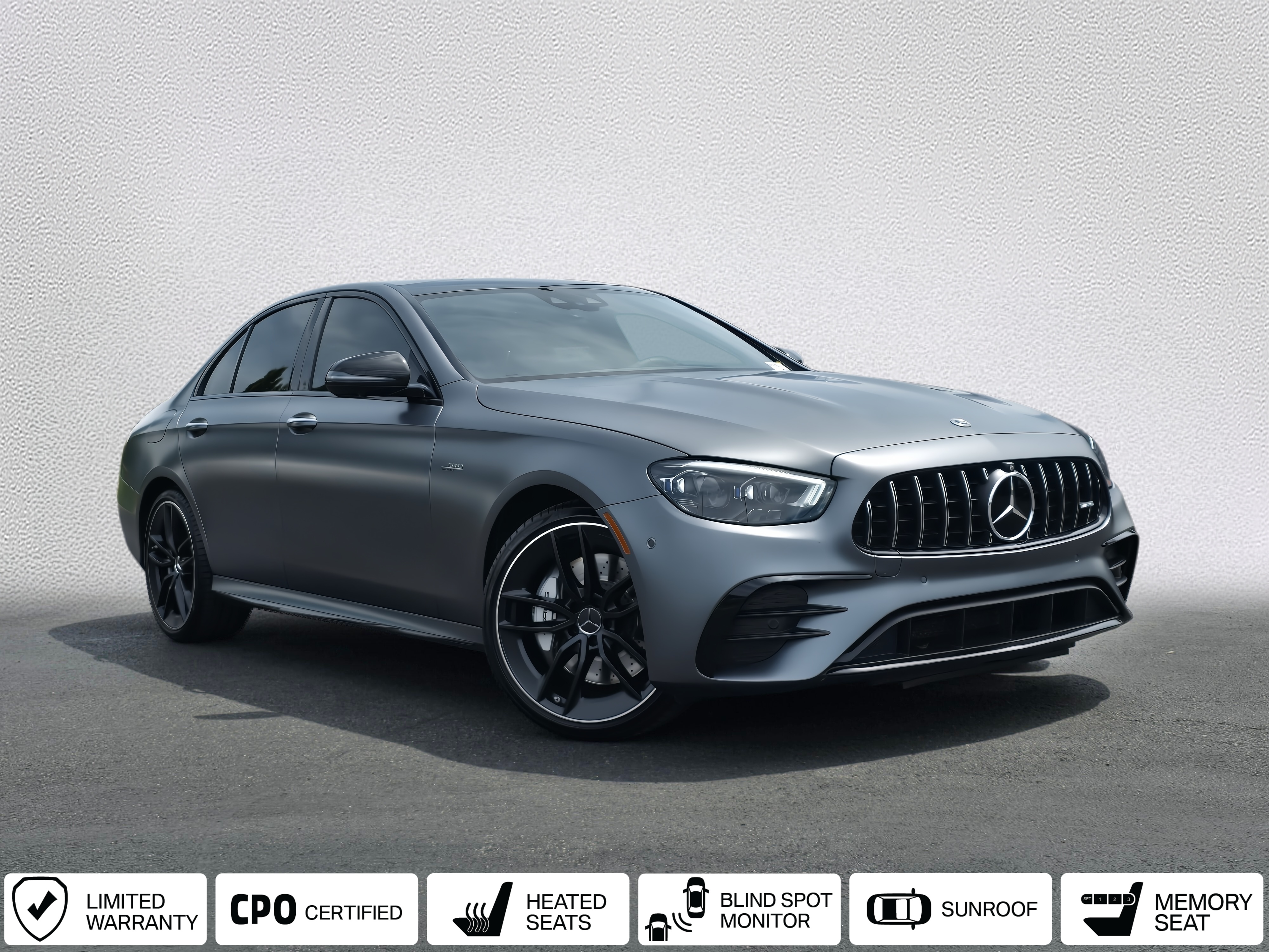 MANUFAKTUR Selenite Gray Magno 2023 Mercedes-Benz E-Class Convertible All-Wheel Drive 9-Speed Automatic