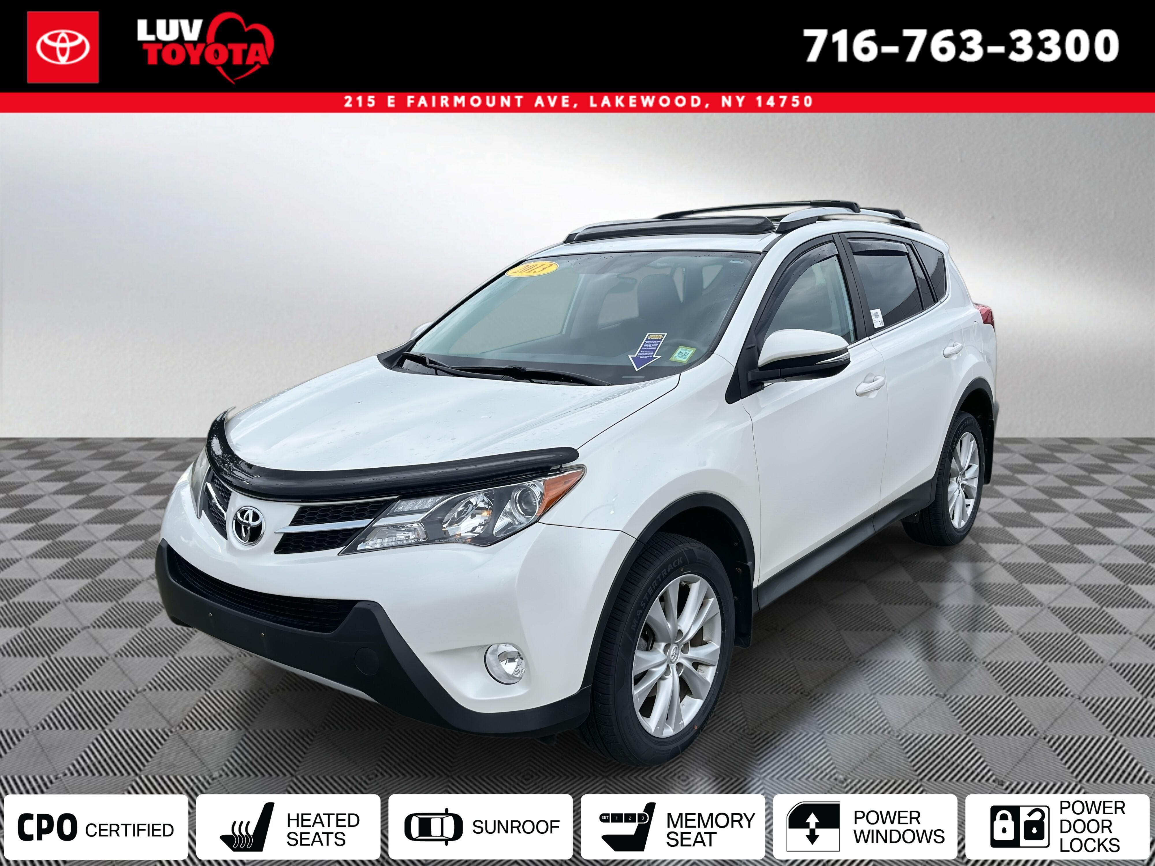 White (Blizzard Pearl) 2013 Toyota RAV4 SUV / Crossover All-Wheel Drive 6-Speed Automatic