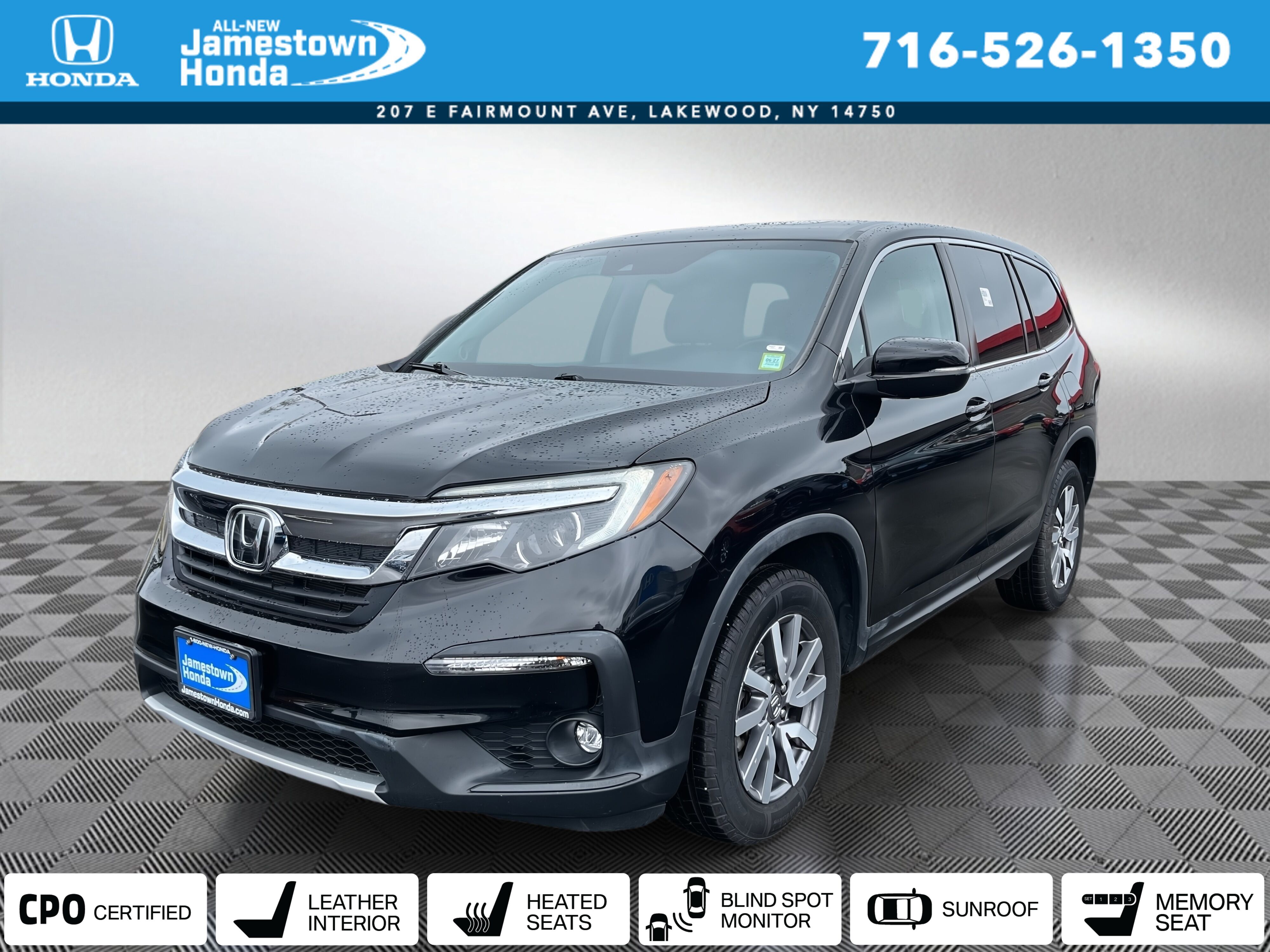 Crystal Black Pearl 2021 Honda Pilot SUV / Crossover All-Wheel Drive 9-Speed Automatic