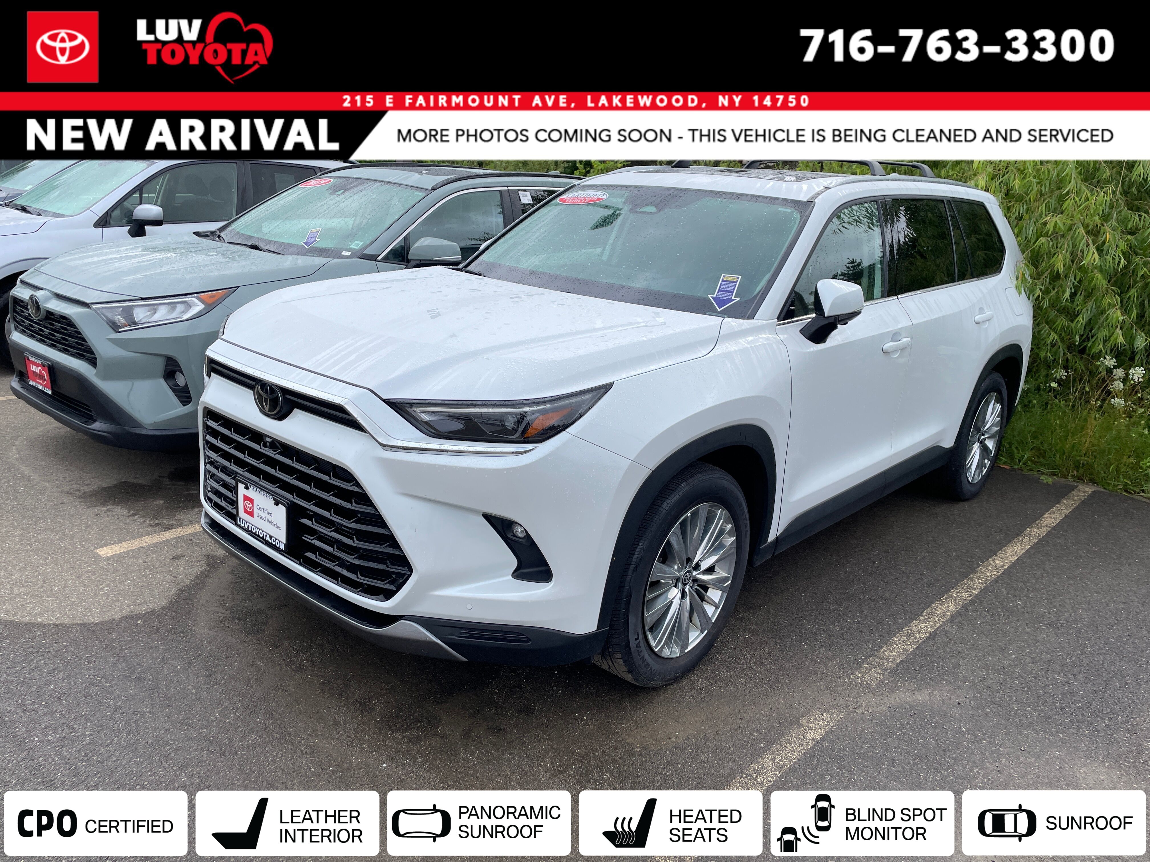 White (Wind Chill Pearl) 2026 Toyota Grand Highlander SUV / Crossover All-Wheel Drive 8-Speed Automatic