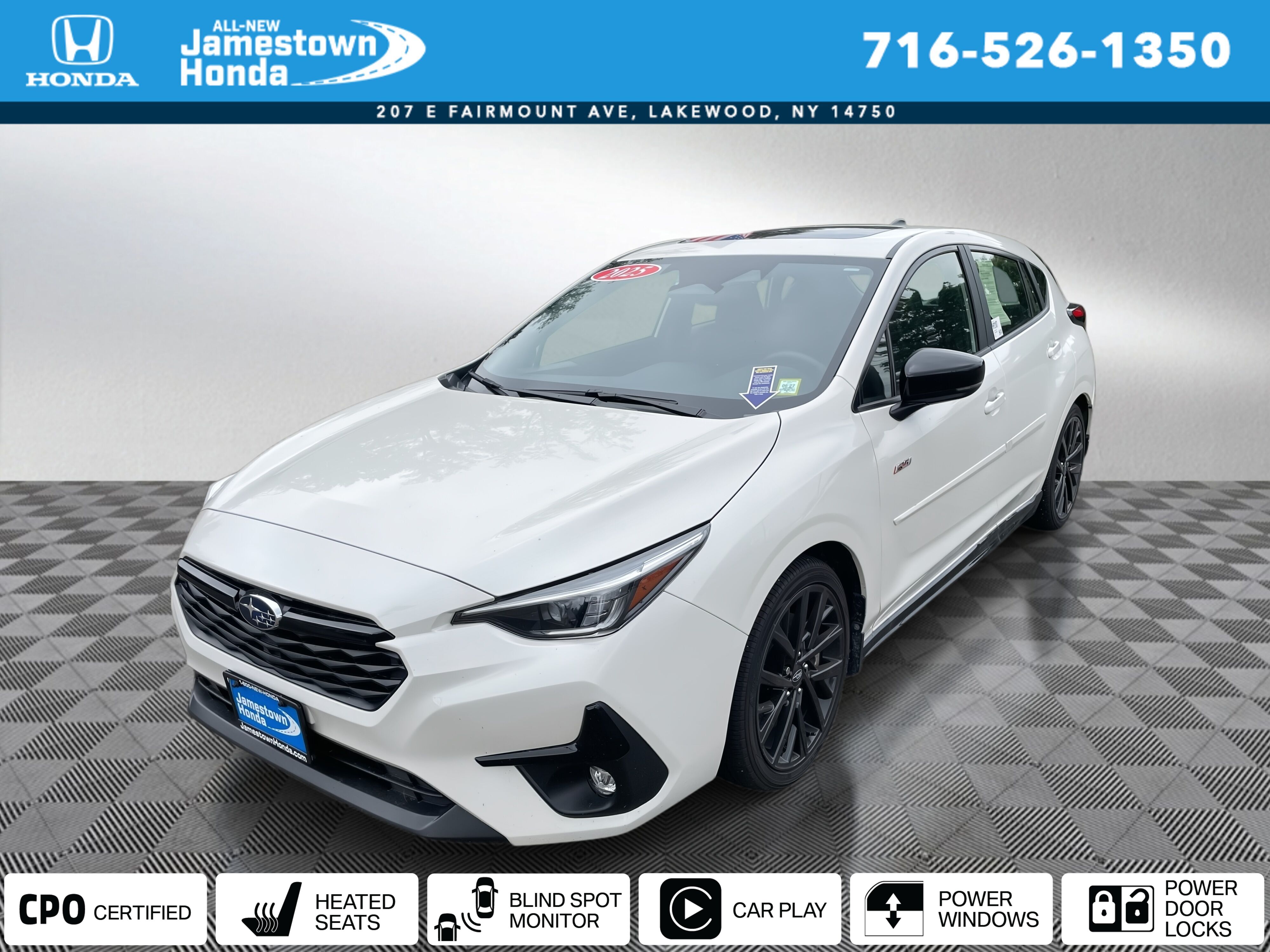 White 2025 Subaru Impreza Wagon All-Wheel Drive Continuously Variable Transmission