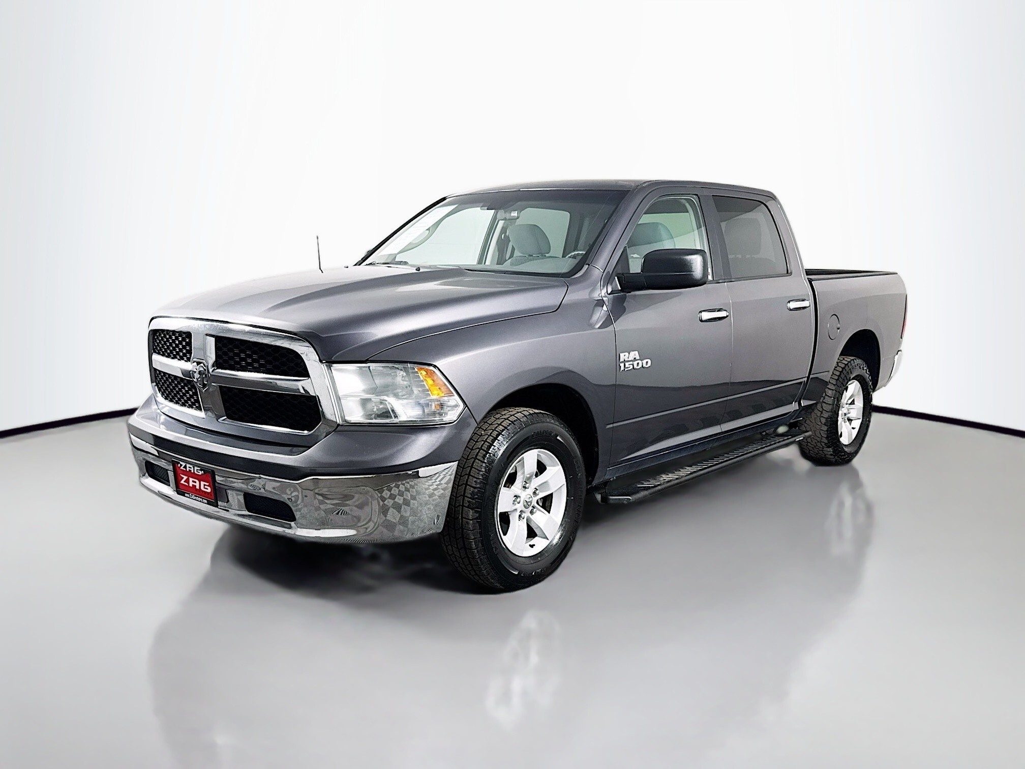 Gray 2018 RAM 1500 Pickup Truck Four-Wheel Drive 8-Speed Automatic