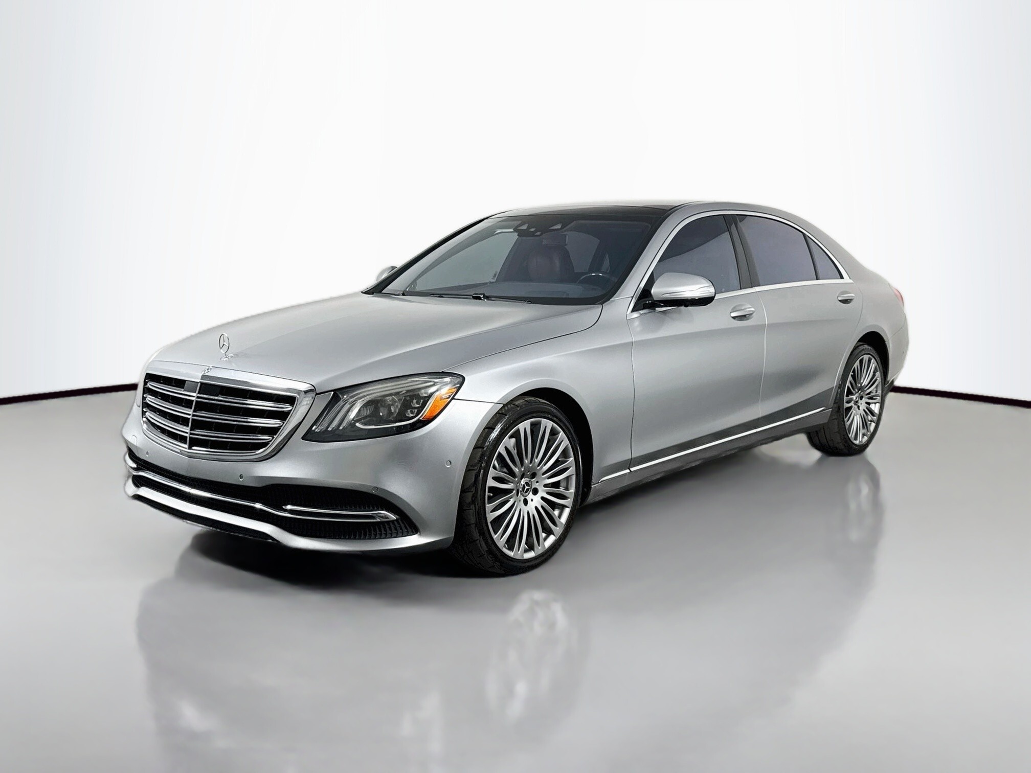 Silver 2018 Mercedes-Benz S-Class Sedan All-Wheel Drive 9-Speed Automatic