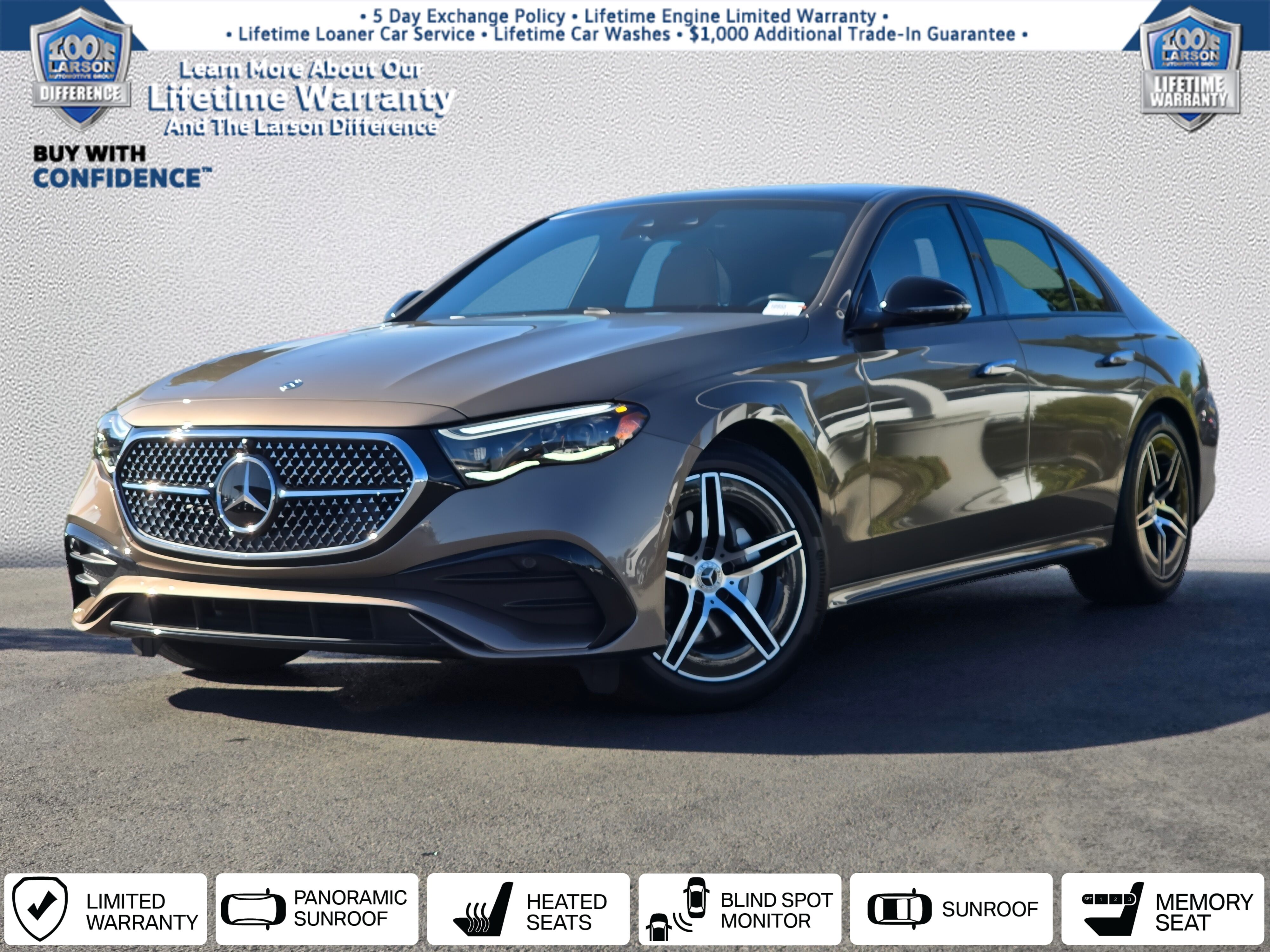 Brown 2026 Mercedes-Benz E-Class Sedan All-Wheel Drive 9-Speed Automatic