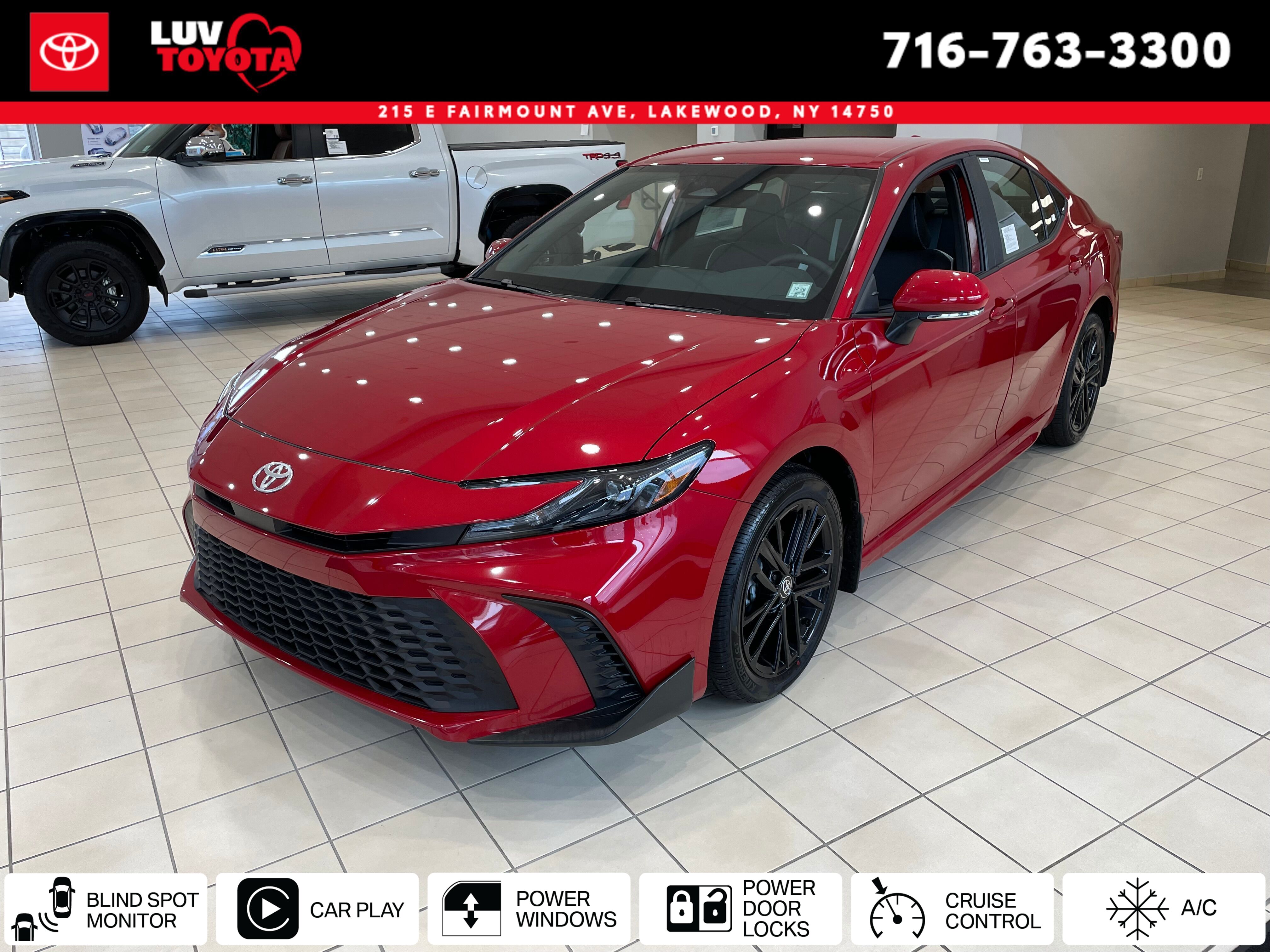 Supersonic Red 2026 Toyota Camry Sedan All-Wheel Drive Continuously Variable Transmission