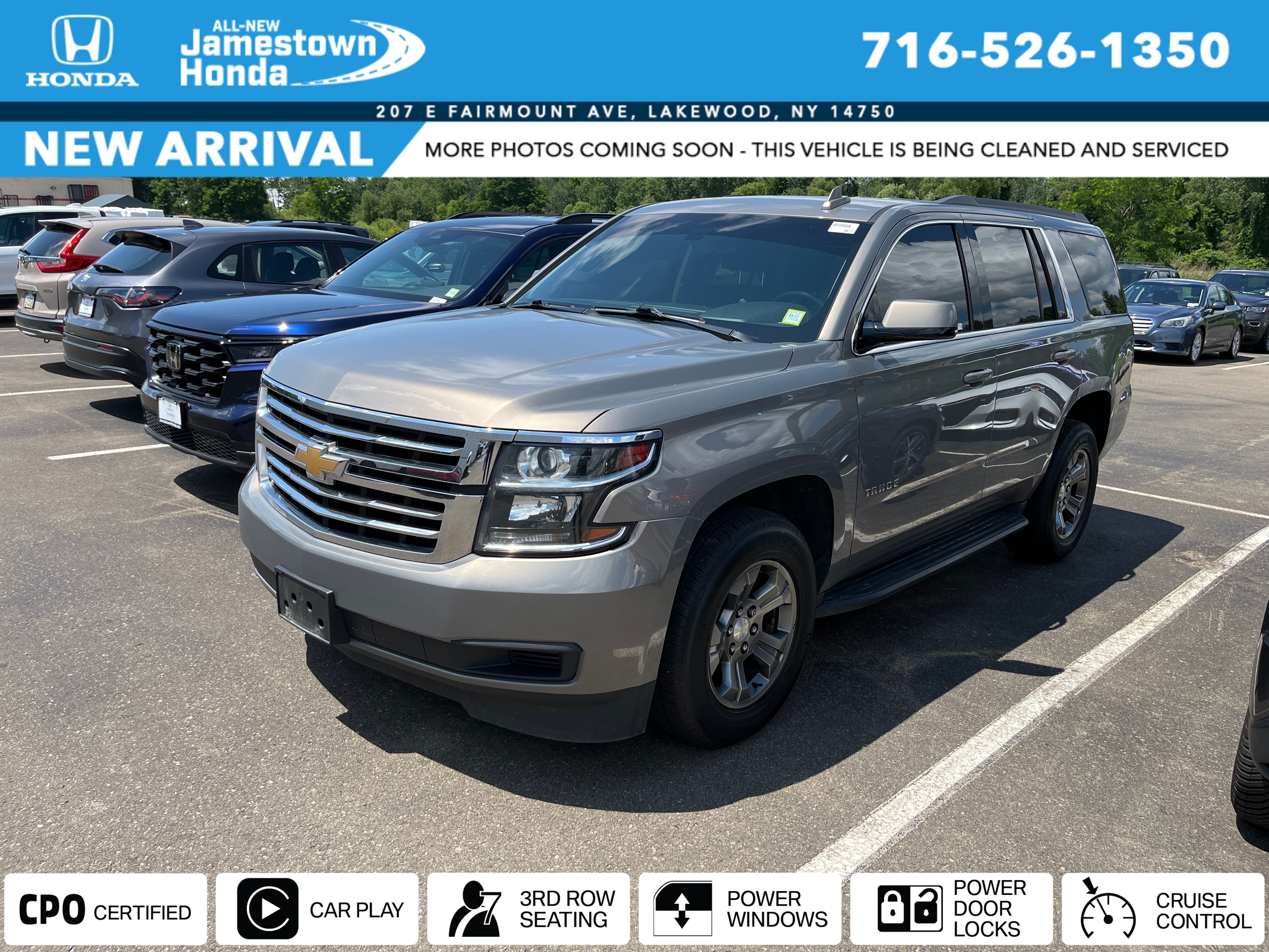 Gray 2019 Chevrolet Tahoe SUV / Crossover Four-Wheel Drive 6-Speed Automatic Overdrive