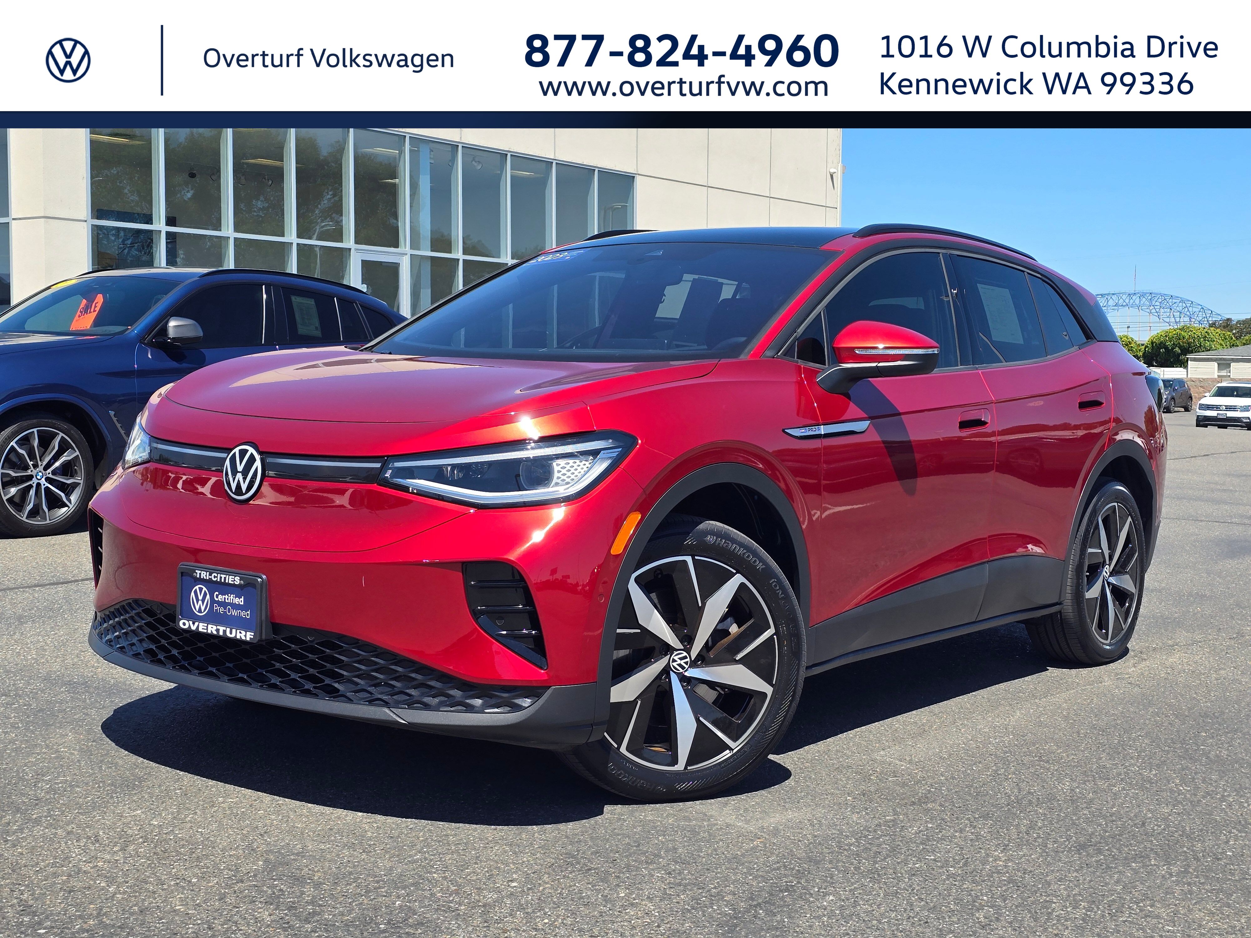 Aurora Red Metallic 2023 Volkswagen ID.4 SUV / Crossover All-Wheel Drive Automatic