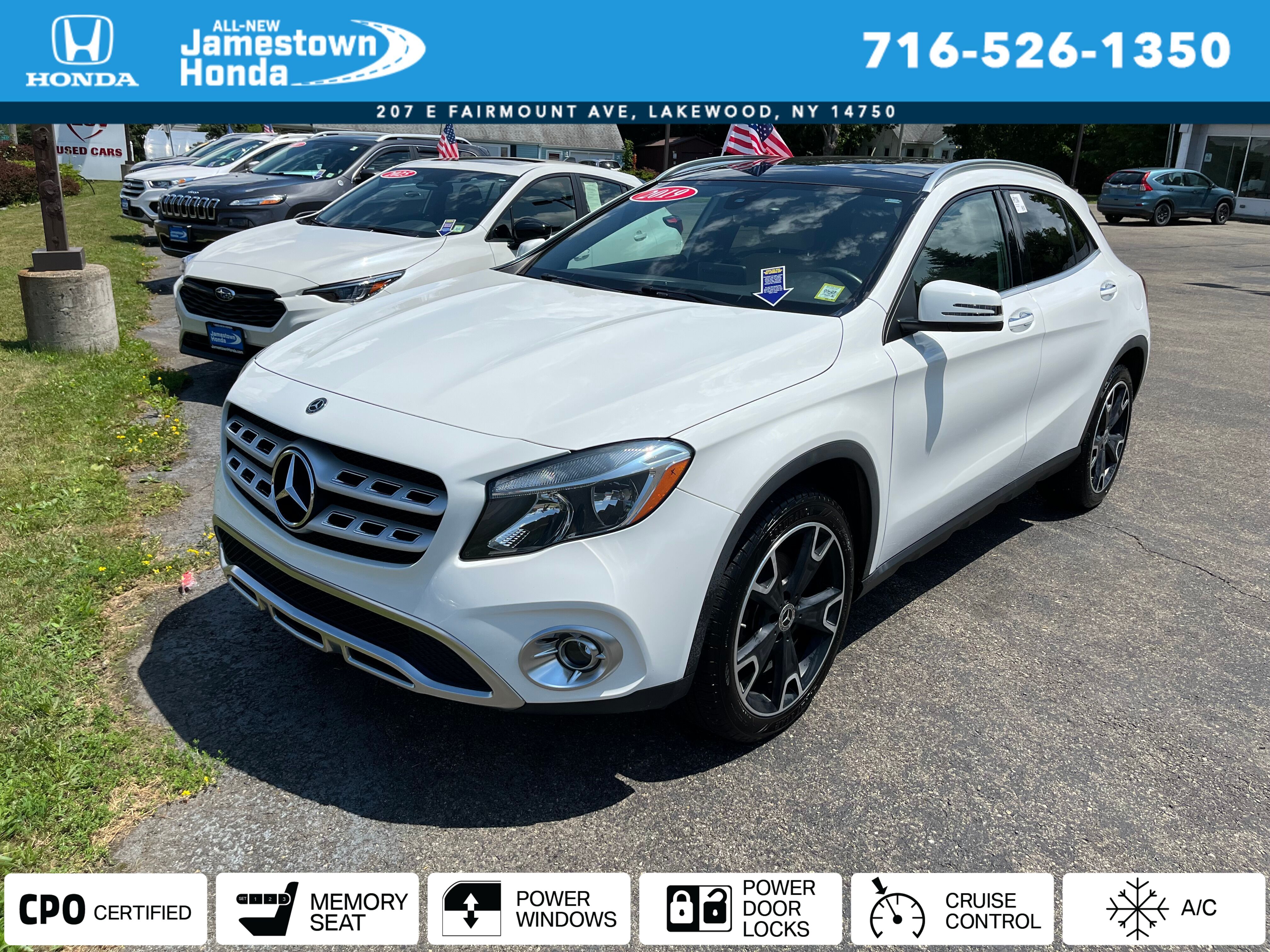 White 2019 Mercedes-Benz GLA SUV / Crossover All-Wheel Drive 7-Speed Automatic