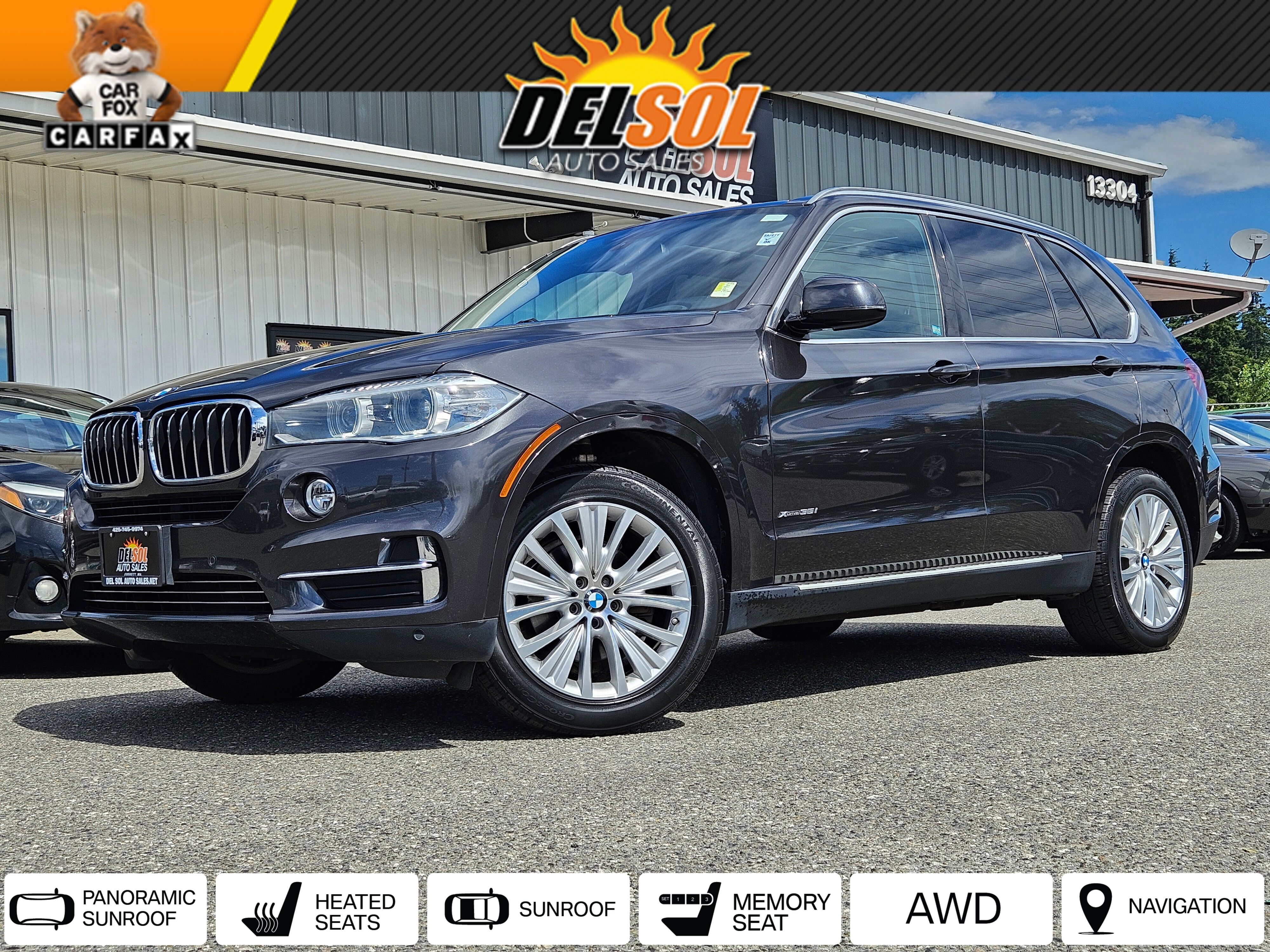 Gray (Dark Graphite) 2016 BMW X5 SUV / Crossover All-Wheel Drive 8-Speed Automatic