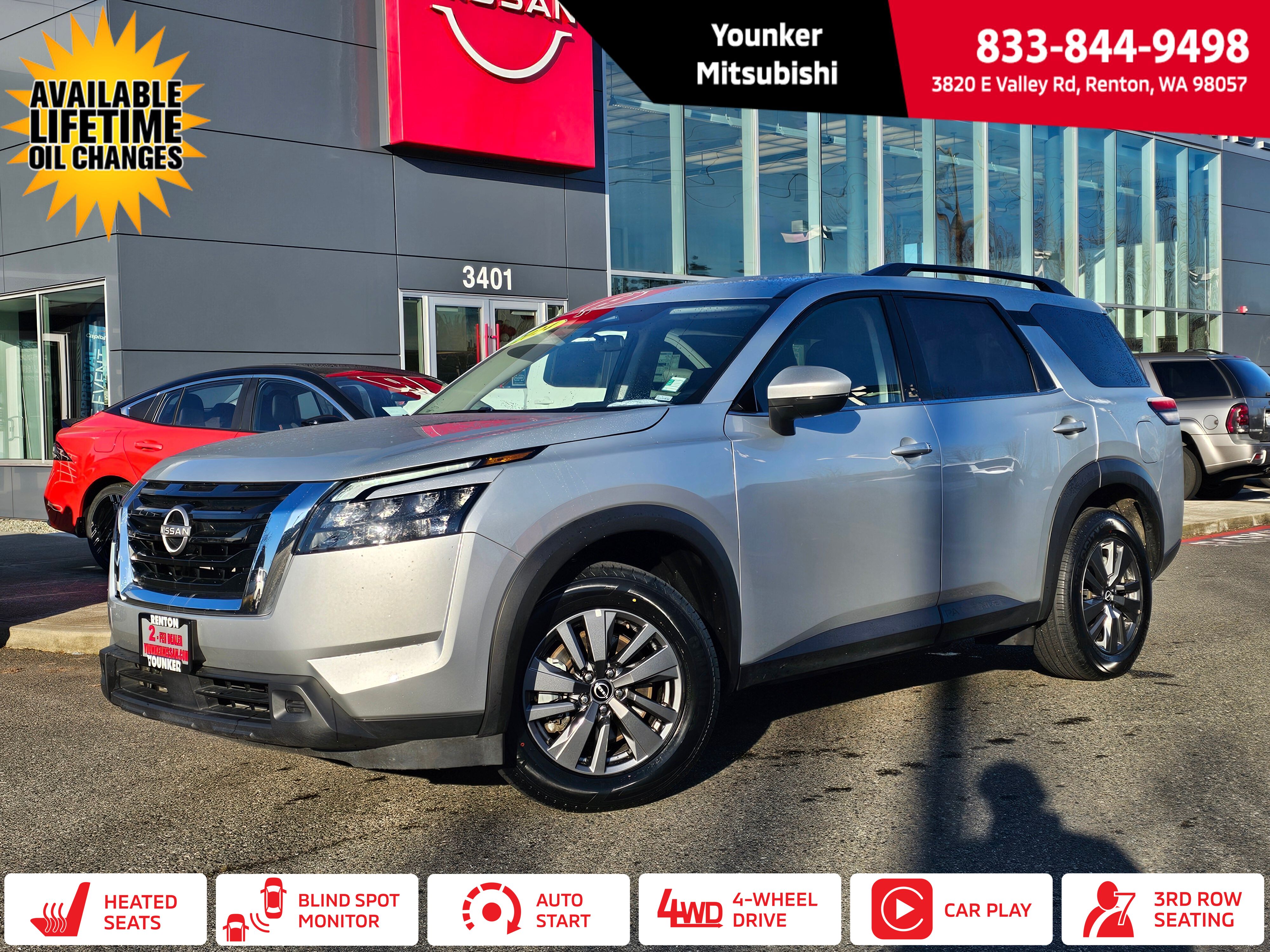 Brilliant Silver Metallic 2024 Nissan Pathfinder SUV / Crossover All-Wheel Drive 9-Speed Automatic