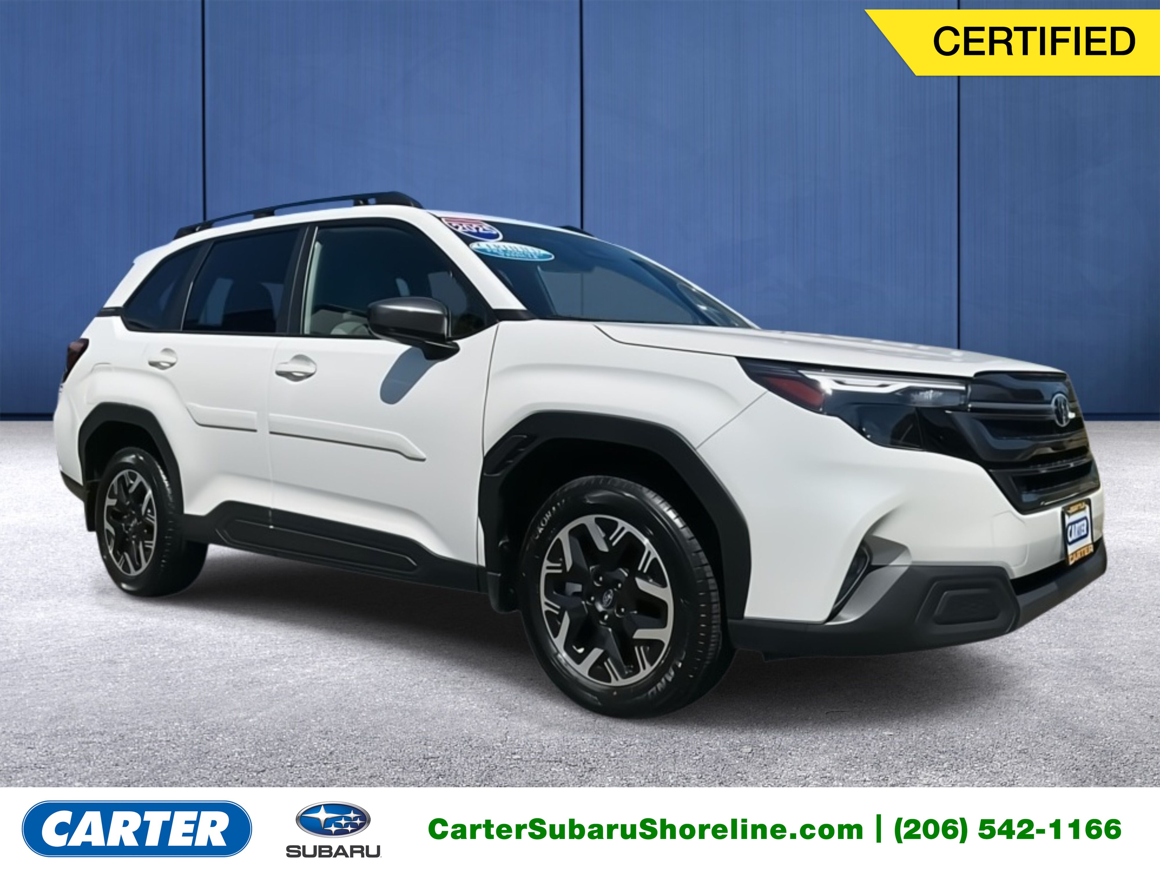 Crystal White Pearl 2025 Subaru Forester SUV / Crossover All-Wheel Drive Continuously Variable Transmission