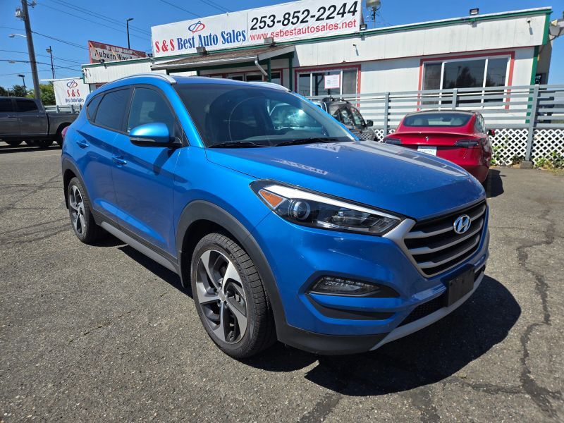 Blue 2017 Hyundai Tucson SUV / Crossover All-Wheel Drive 7-Speed Automatic