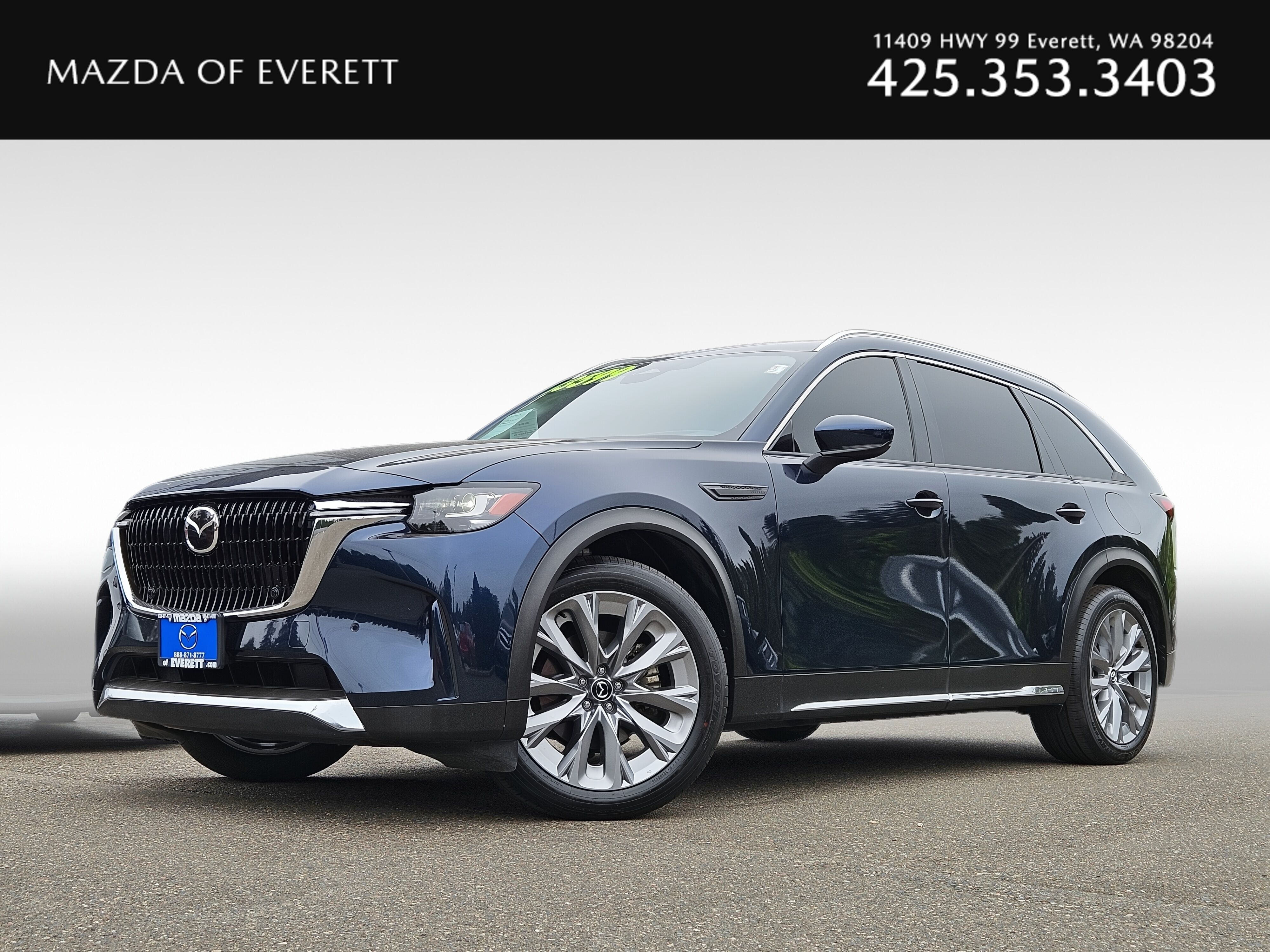 Deep Crystal Blue Mica 2024 Mazda CX-90 SUV / Crossover All-Wheel Drive 8-Speed Automatic