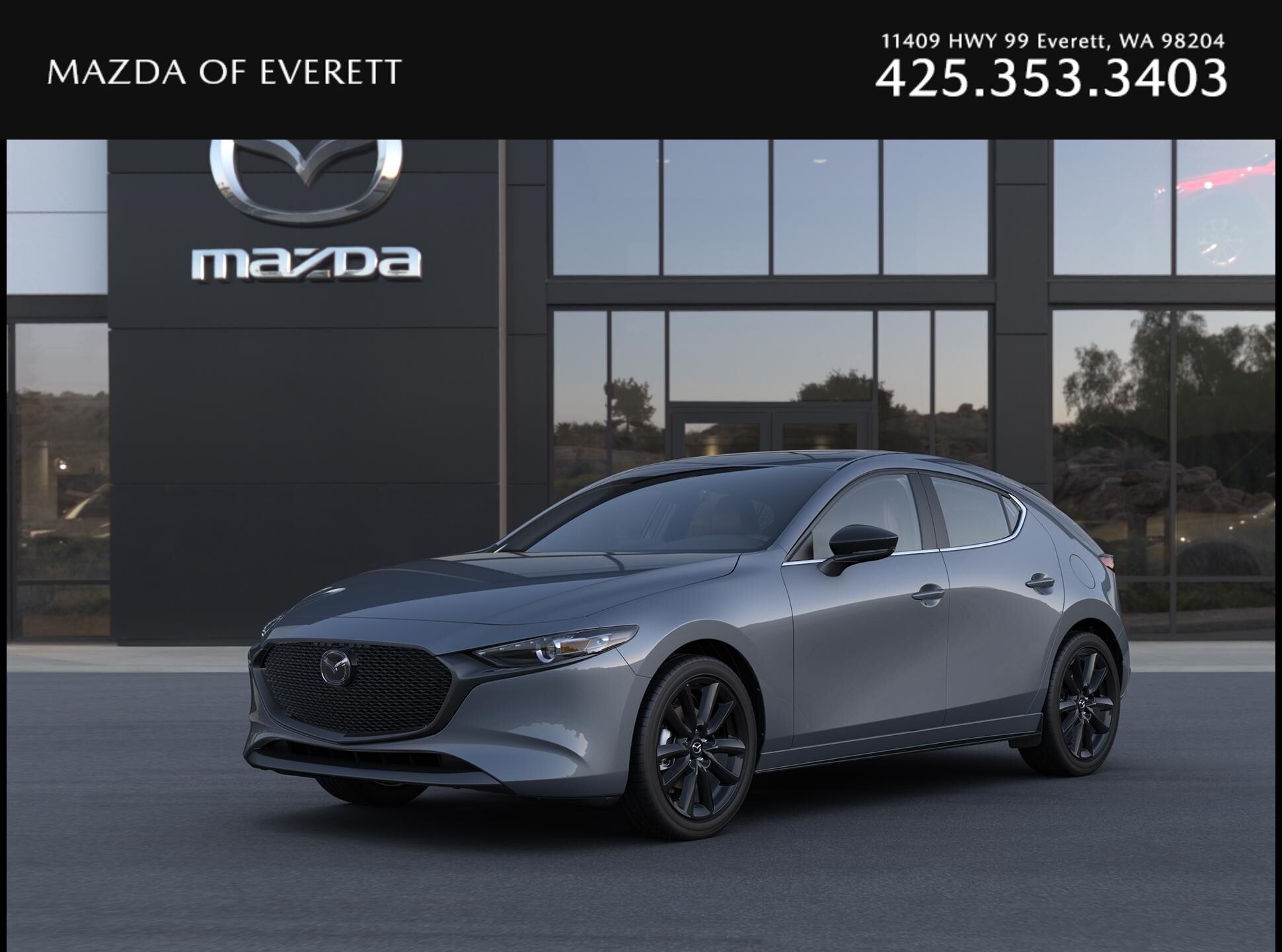 Polymetal Gray Metallic 2026 Mazda MAZDA3 Hatchback All-Wheel Drive 6-Speed Automatic