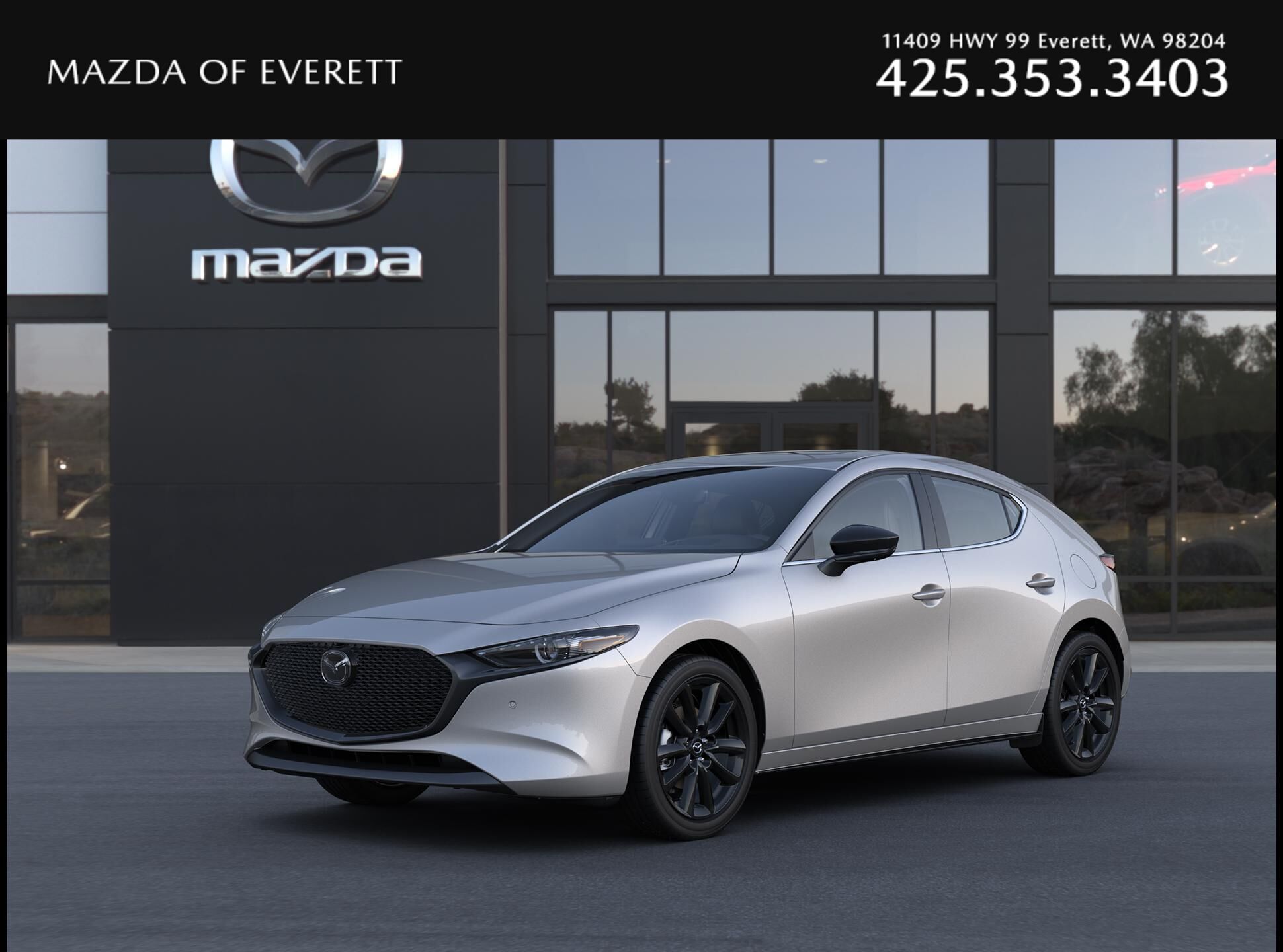 Gray (Platinum Quartz Metallic) 2026 Mazda MAZDA3 Hatchback All-Wheel Drive 6-Speed Automatic