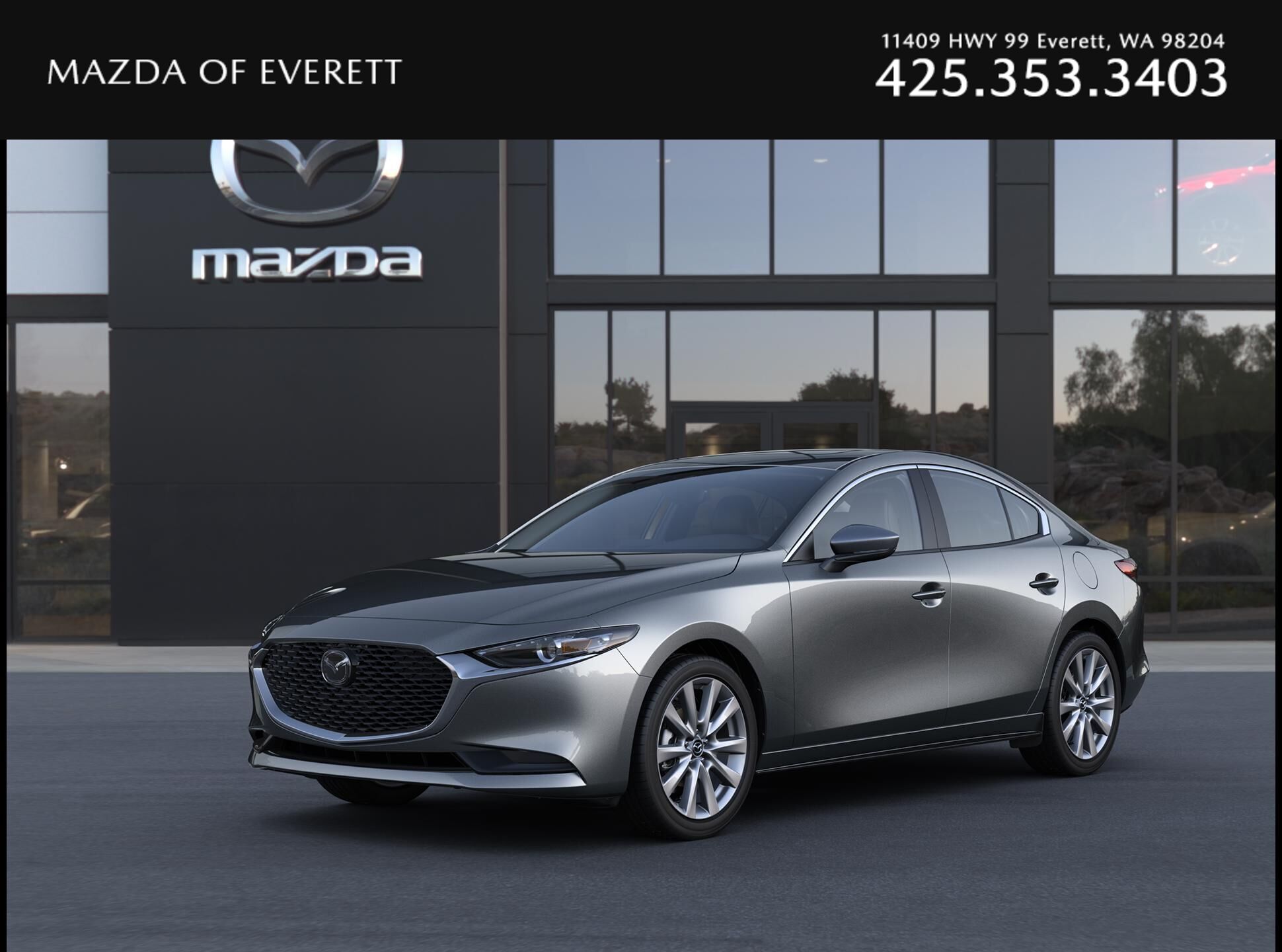 Machine Gray Metallic 2026 Mazda MAZDA3 Sedan Front-Wheel Drive 6-Speed Automatic