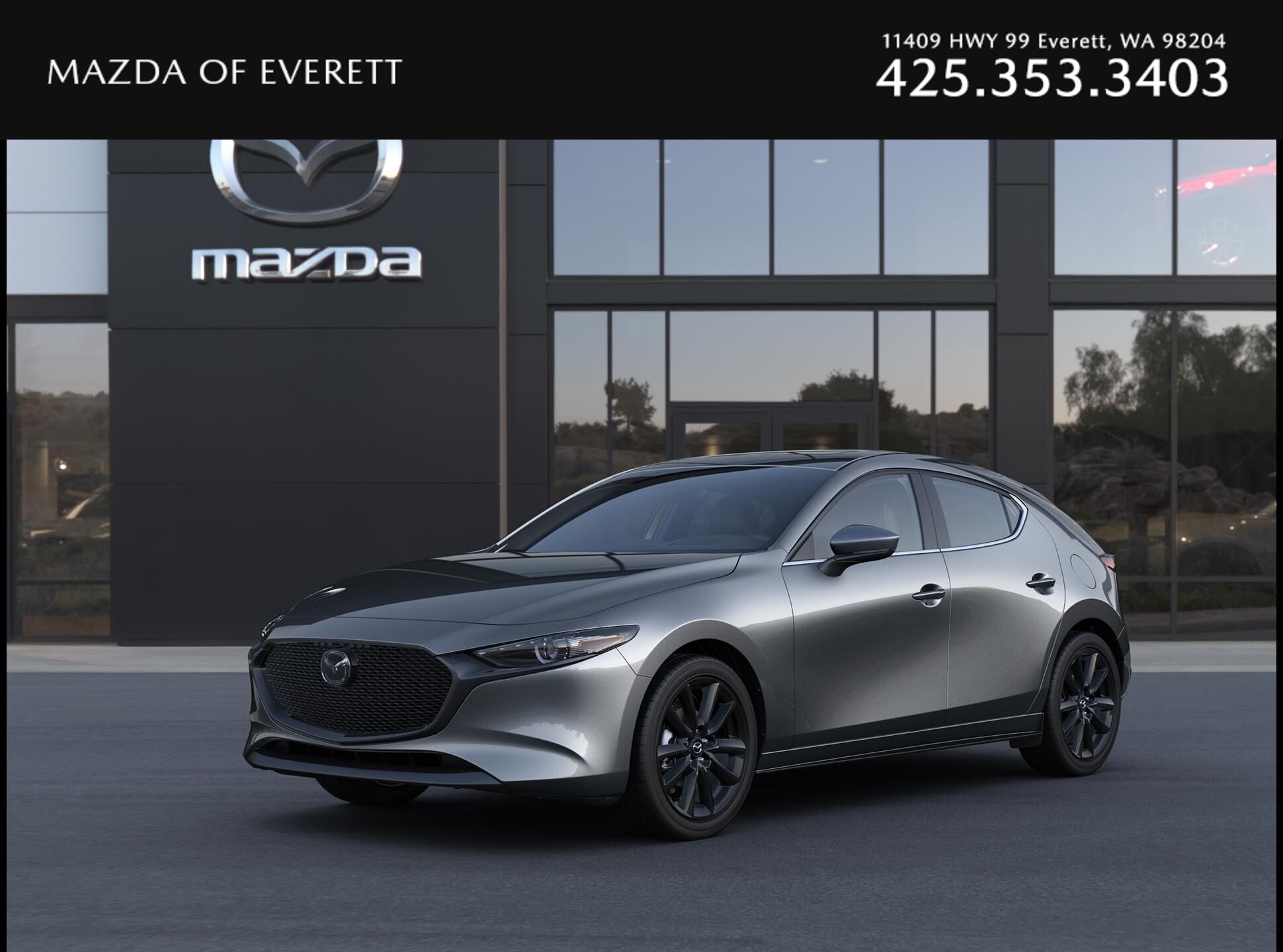 Machine Gray Metallic 2026 Mazda MAZDA3 Hatchback Front-Wheel Drive 6-Speed Manual