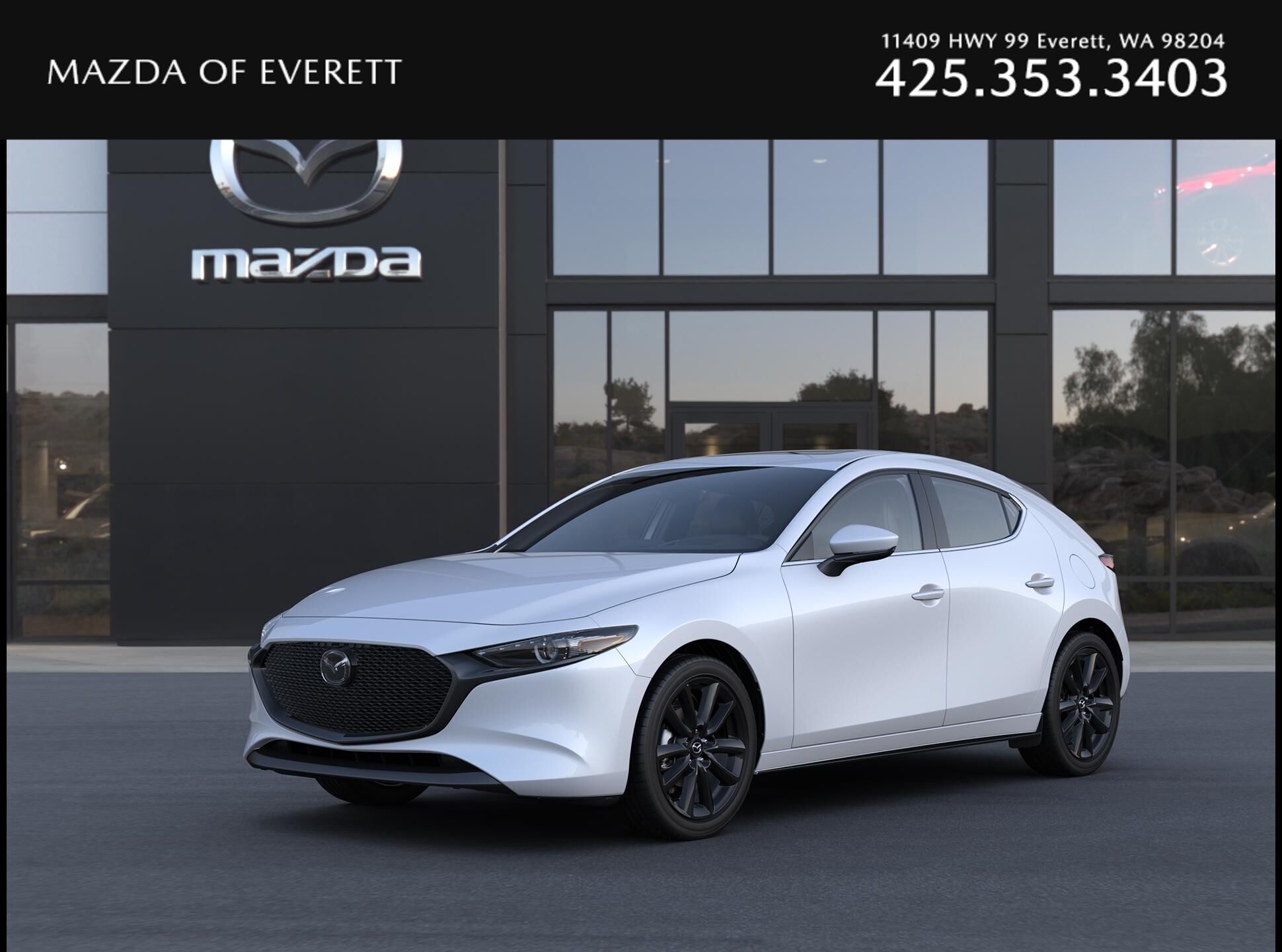 Snowflake White Pearl Mica 2026 Mazda MAZDA3 Hatchback Front-Wheel Drive 6-Speed Manual