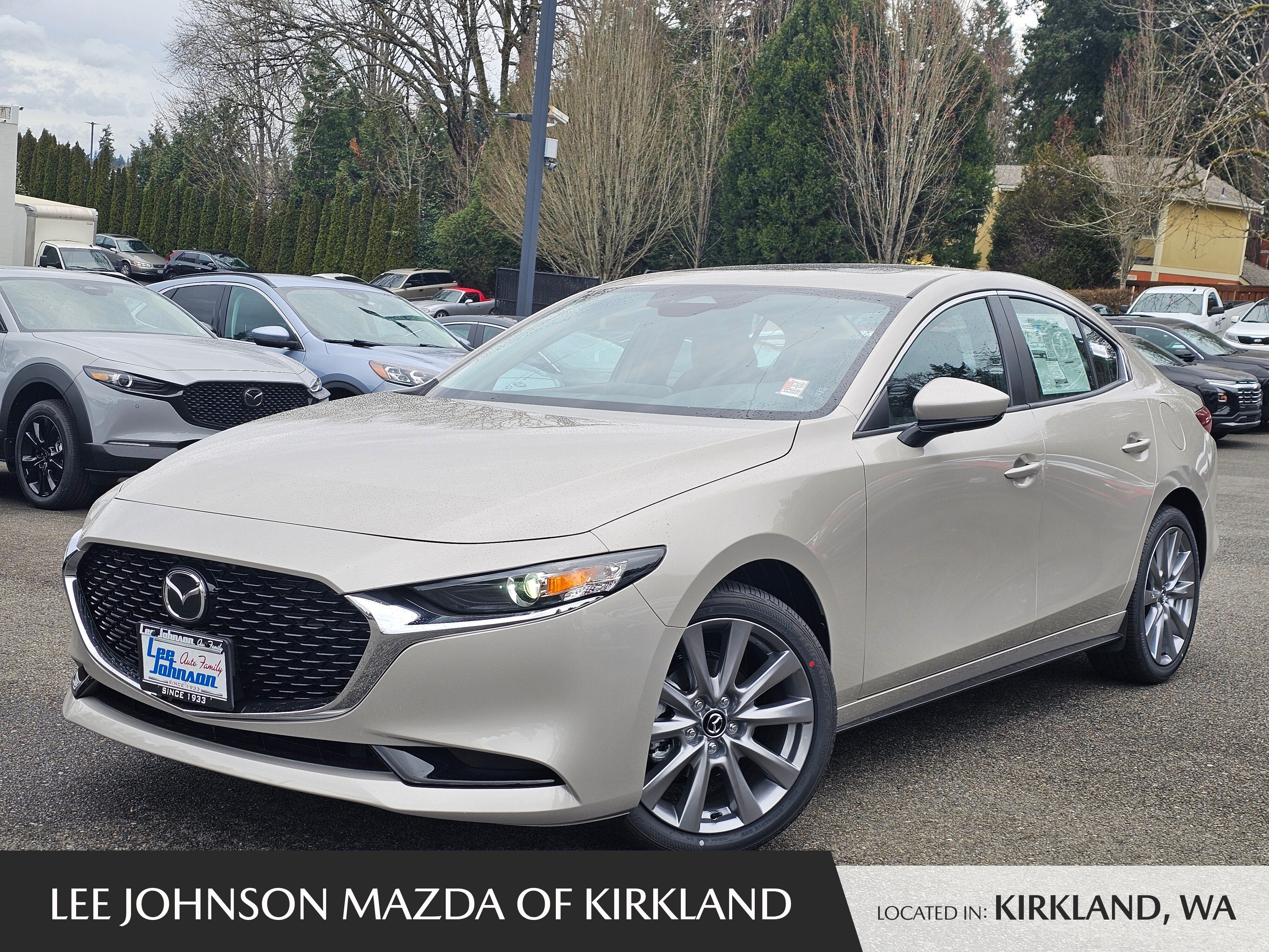 Gray (Platinum Quartz Metallic) 2026 Mazda MAZDA3 Sedan Front-Wheel Drive 6-Speed Automatic