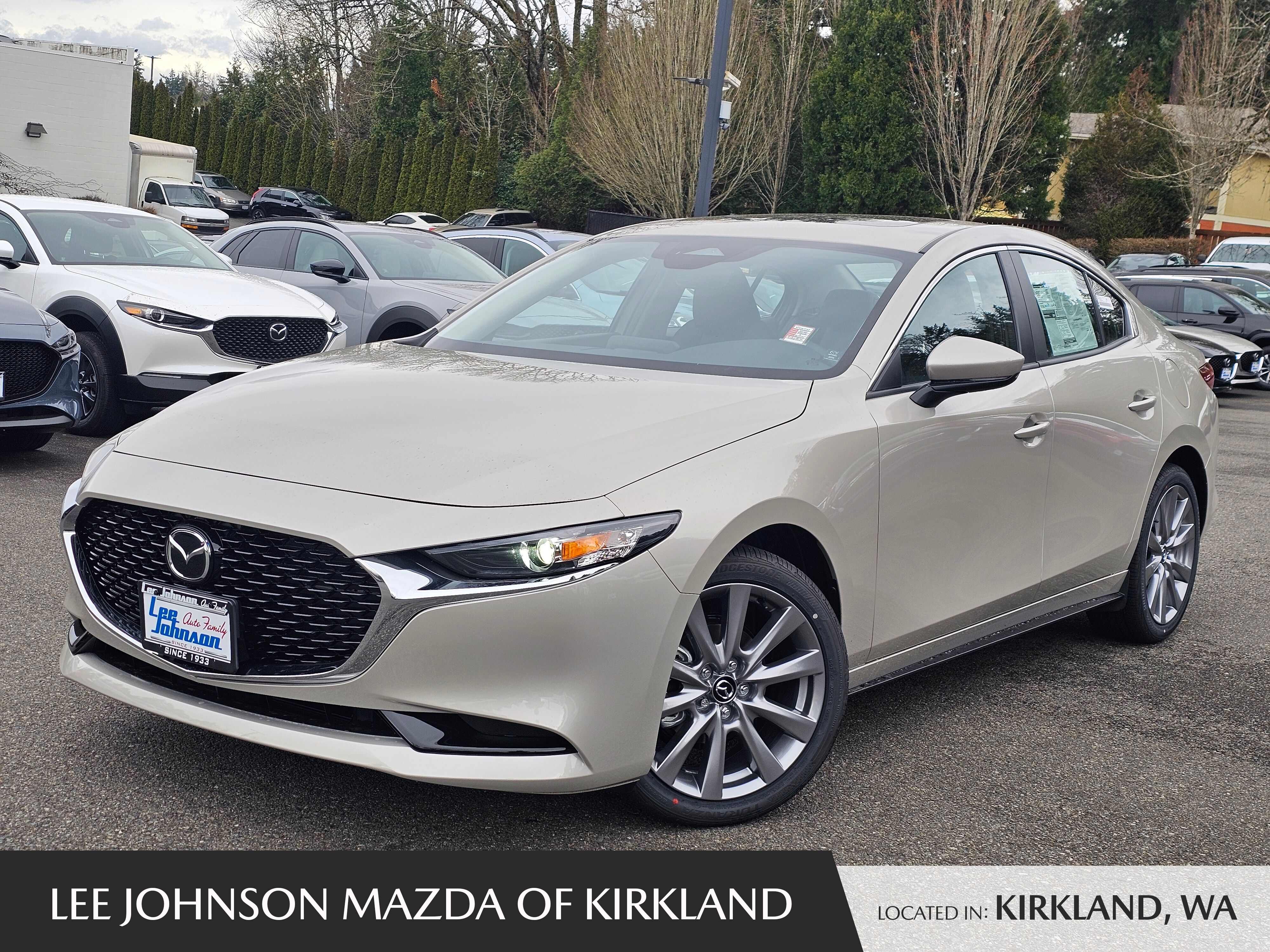 Gray (Platinum Quartz Metallic) 2026 Mazda MAZDA3 Sedan Front-Wheel Drive 6-Speed Automatic
