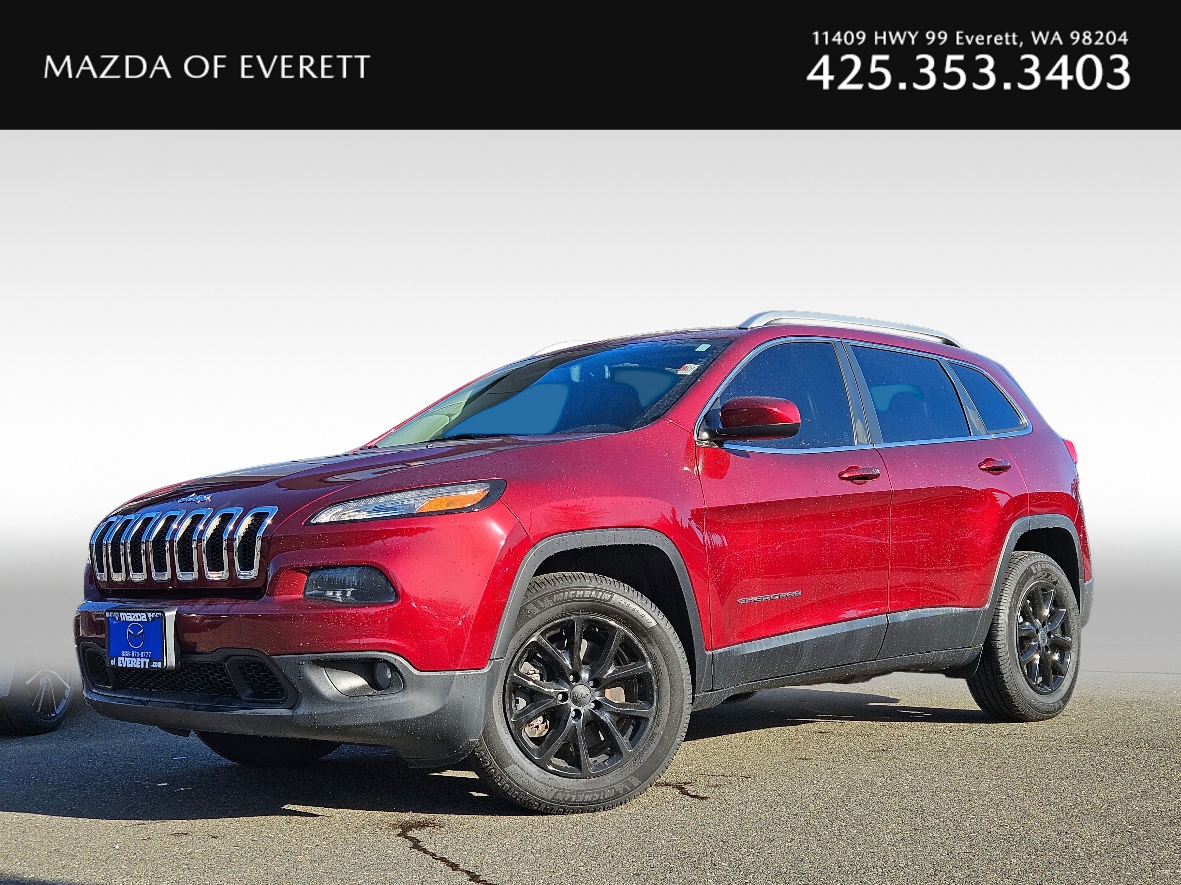 Velvet Red Pearl Coat 2018 Jeep Cherokee SUV / Crossover Four-Wheel Drive 9-Speed Automatic