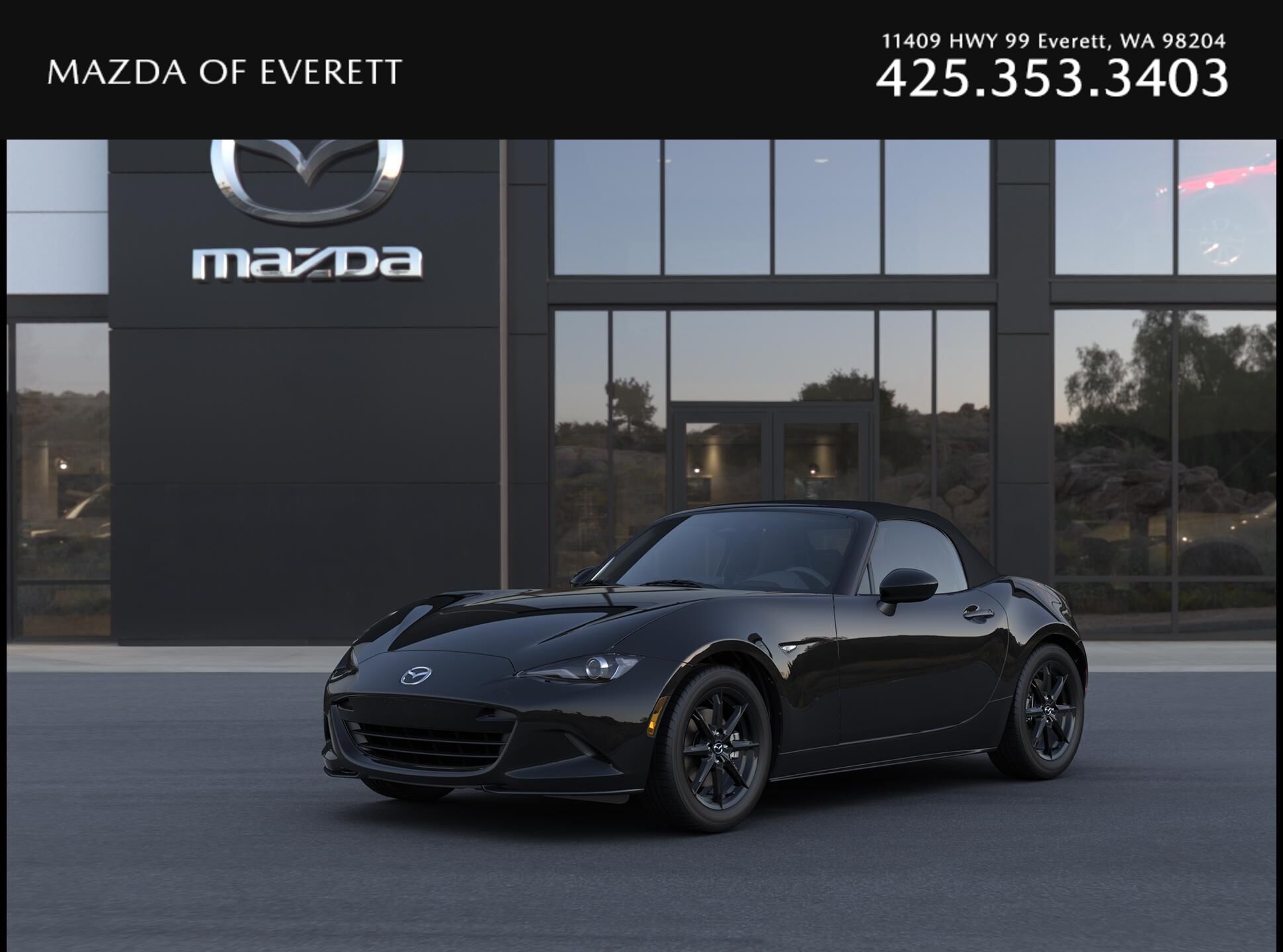 Jet Black Mica 2026 Mazda MX-5 Miata Convertible Rear-Wheel Drive 6-Speed Manual