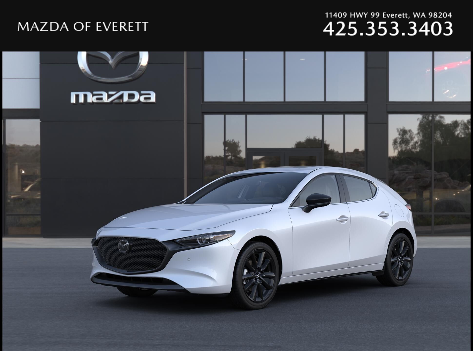 Snowflake White Pearl Mica 2026 Mazda MAZDA3 Hatchback All-Wheel Drive 6-Speed Automatic