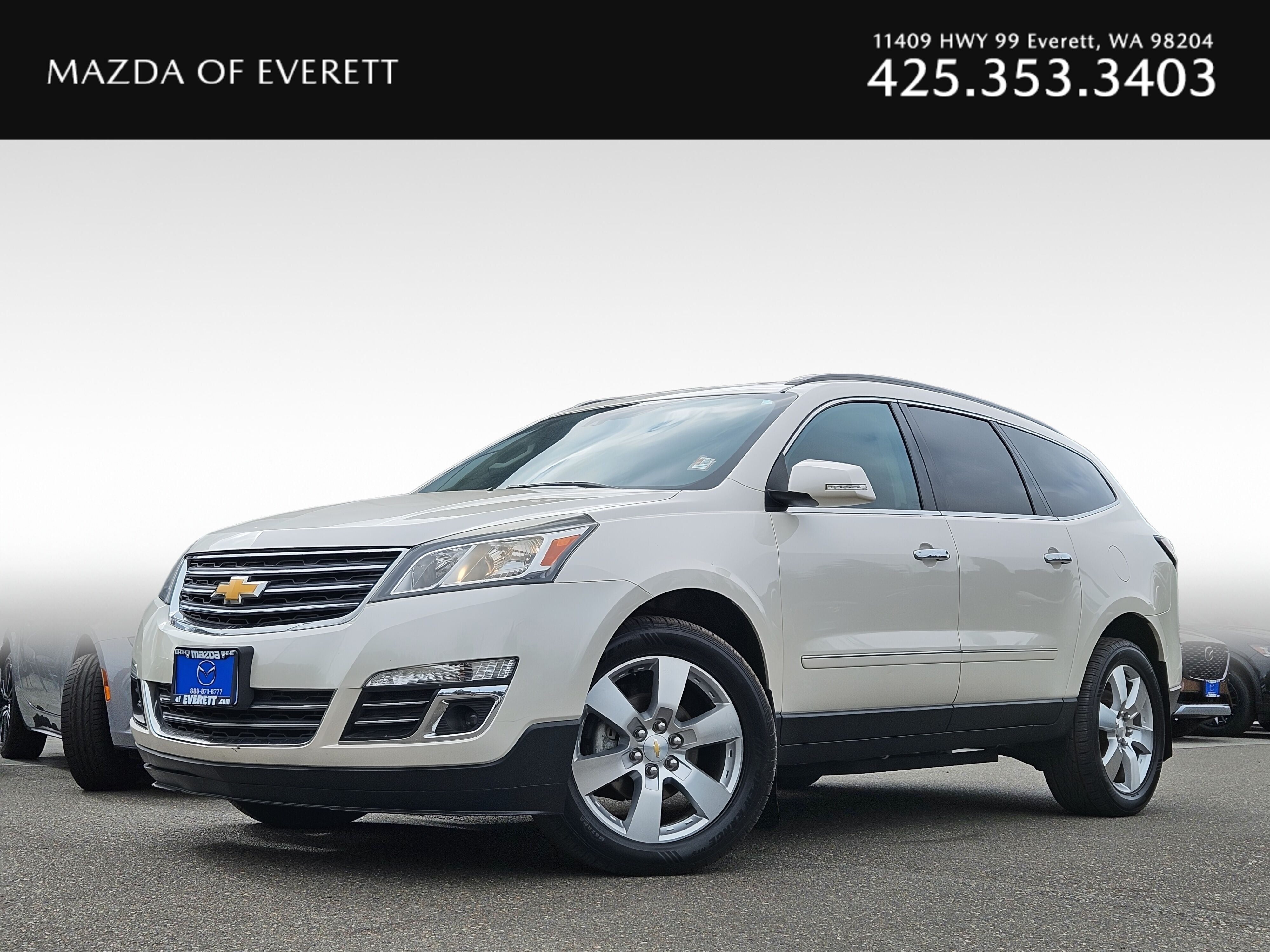 White Diamond Tricoat 2014 Chevrolet Traverse SUV / Crossover All-Wheel Drive 6-Speed Automatic