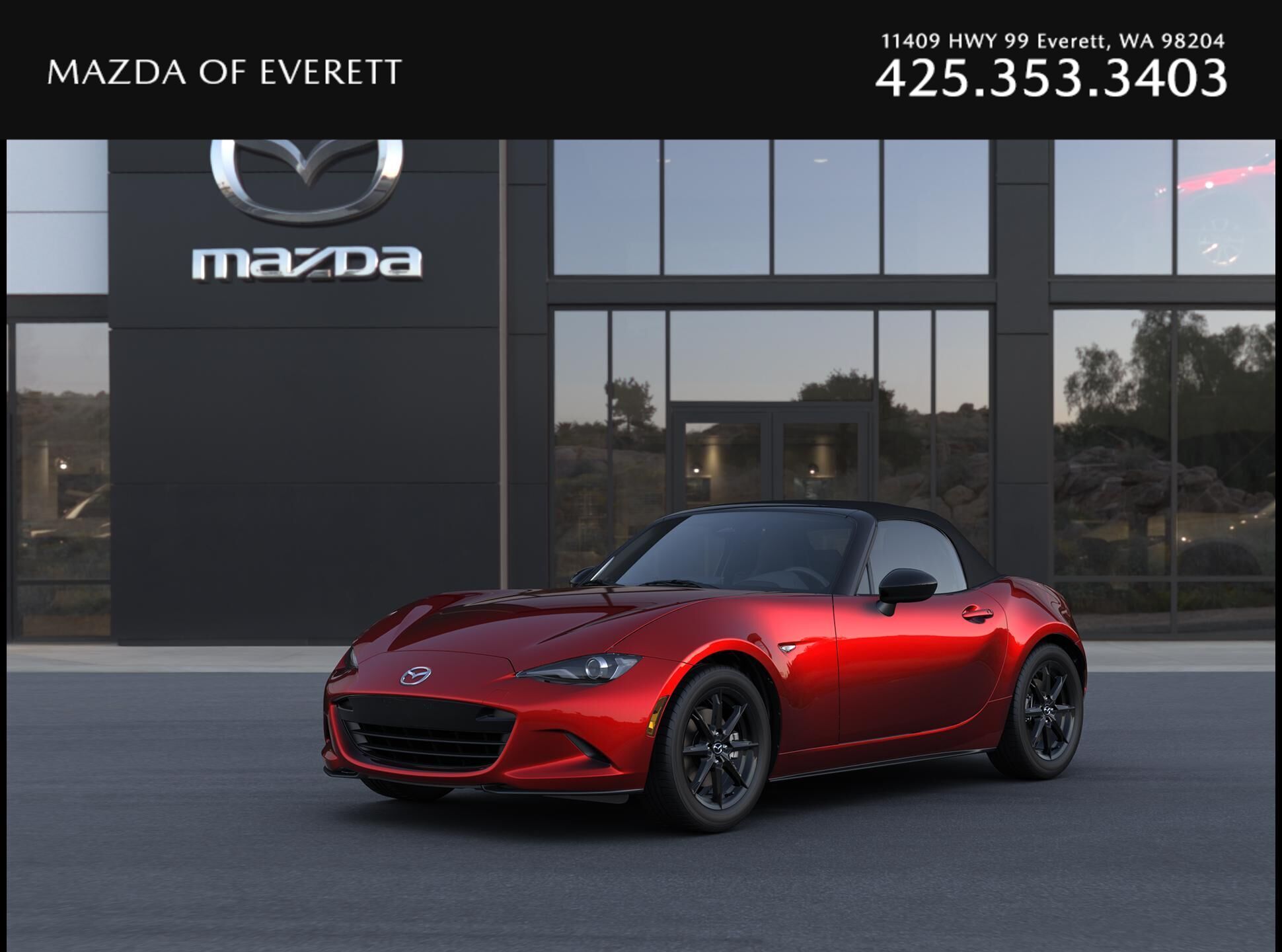 Soul Red Crystal Metallic 2026 Mazda MX-5 Miata Convertible Rear-Wheel Drive 6-Speed Manual