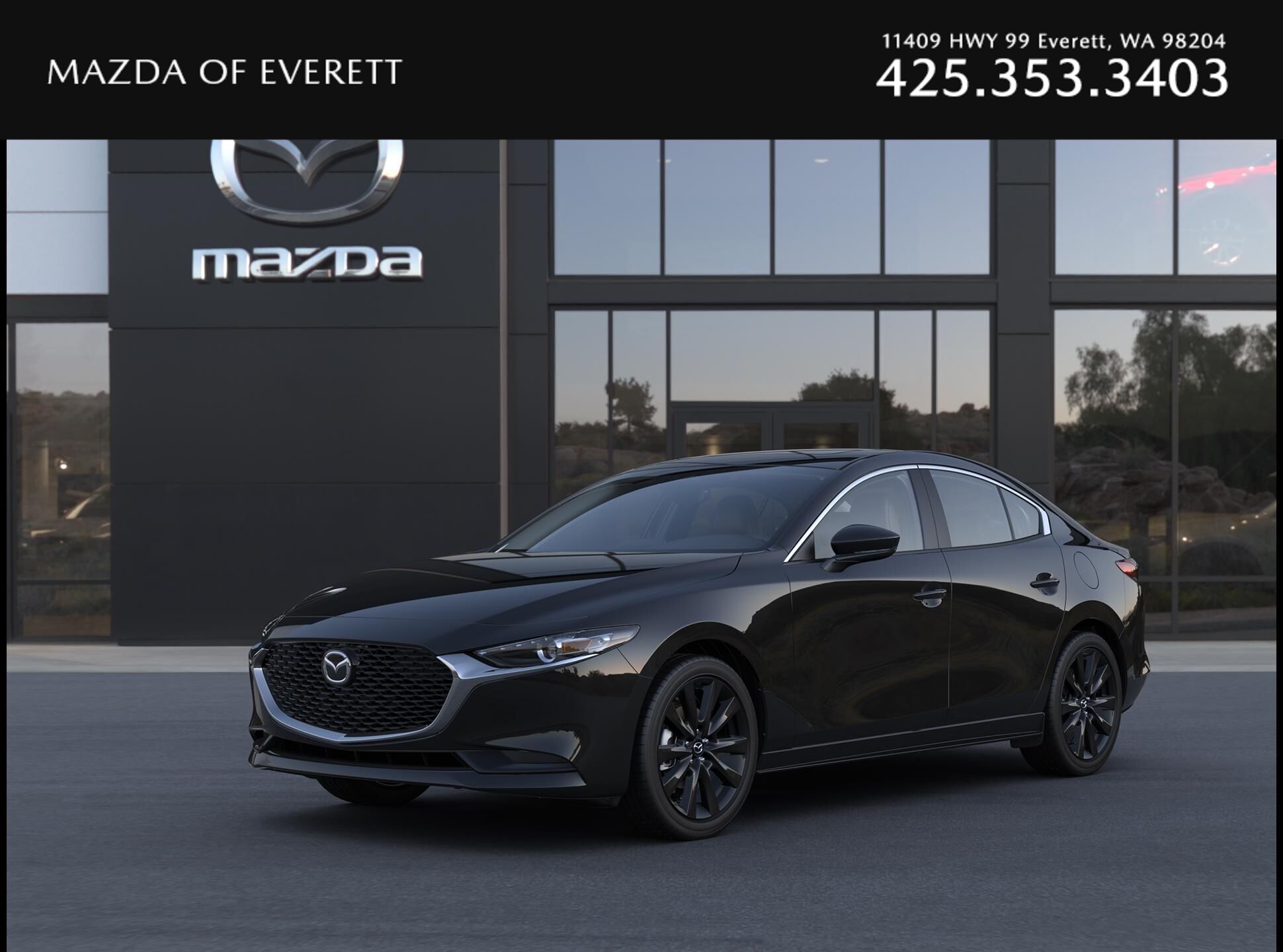 Jet Black Mica 2026 Mazda MAZDA3 Sedan All-Wheel Drive 6-Speed Automatic