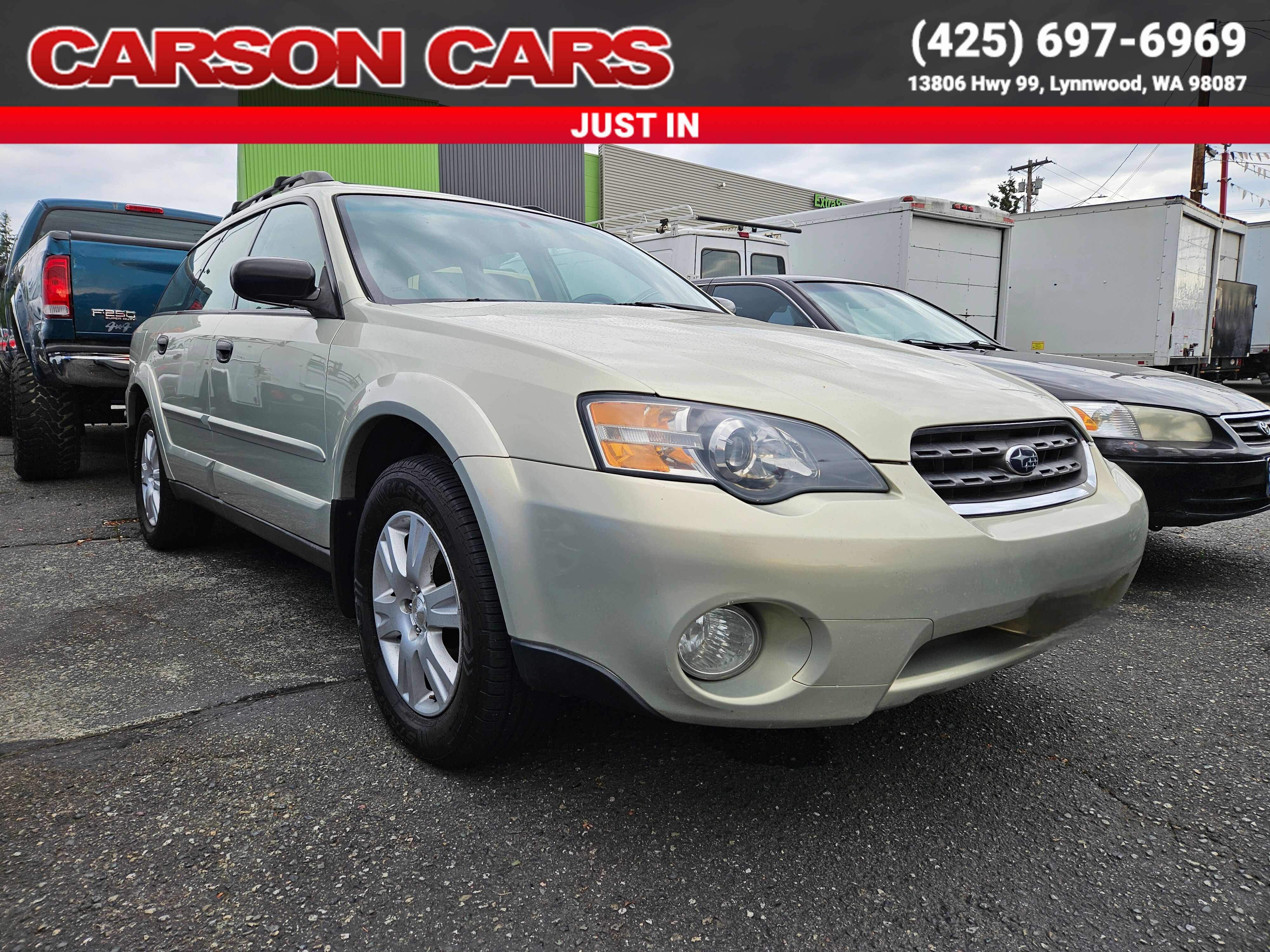 2004 Champagne Gold Opal/Granite Gray Opal SUBARU LEGACY for Sale In Lynnwood WA - Everett WA - Seattle WA at Carson Cars Stock 36394 VIN 4S4BP61C857317597