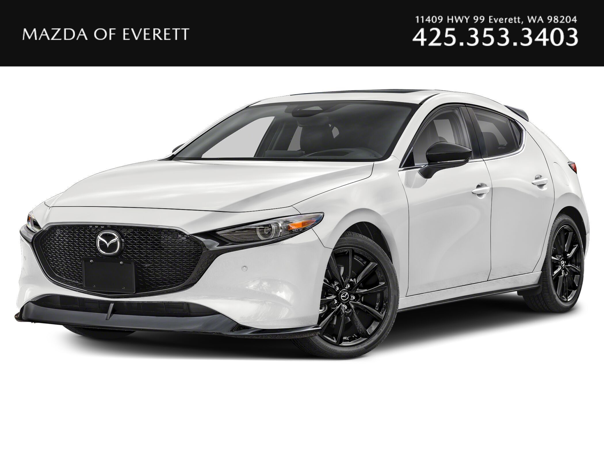 Snowflake White Pearl Mica 2026 Mazda MAZDA3 Hatchback All-Wheel Drive 6-Speed Automatic
