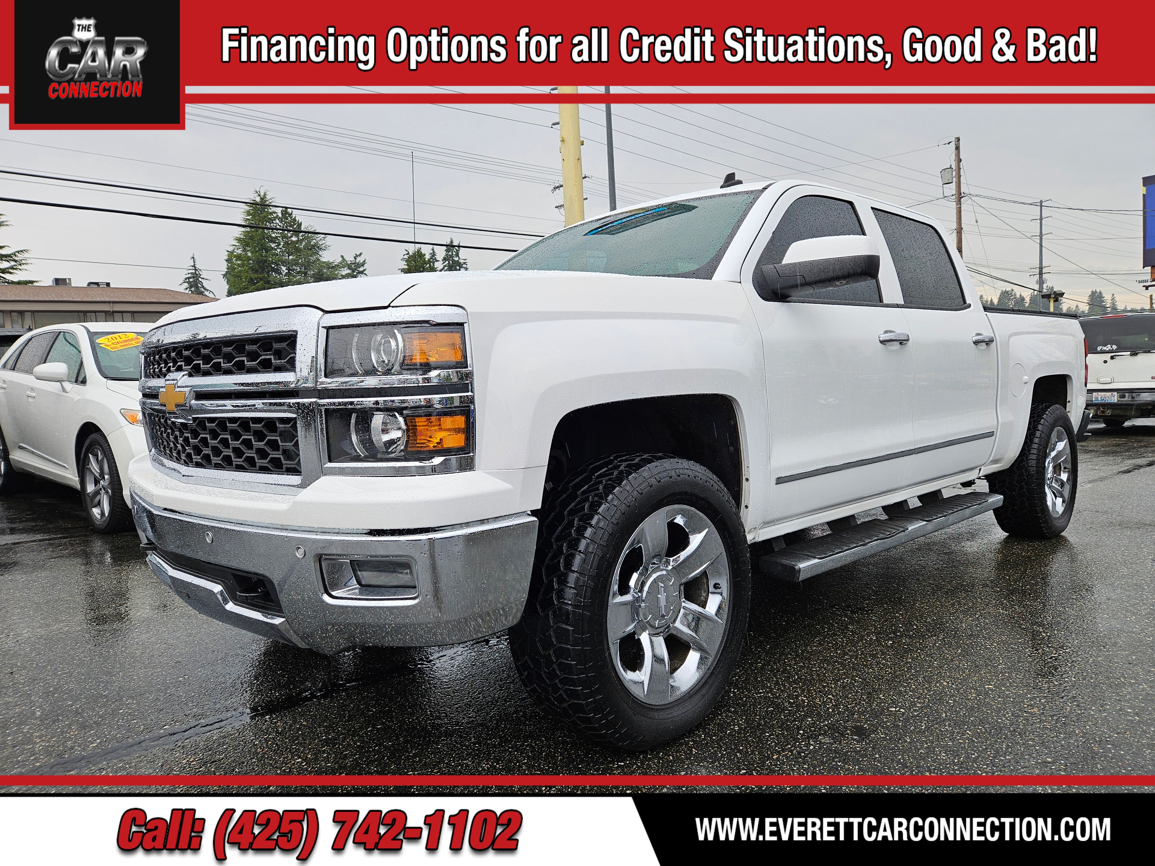 Summit White 2014 Chevrolet Silverado 1500 Pickup Truck Four-Wheel Drive 6-Speed Automatic Overdrive