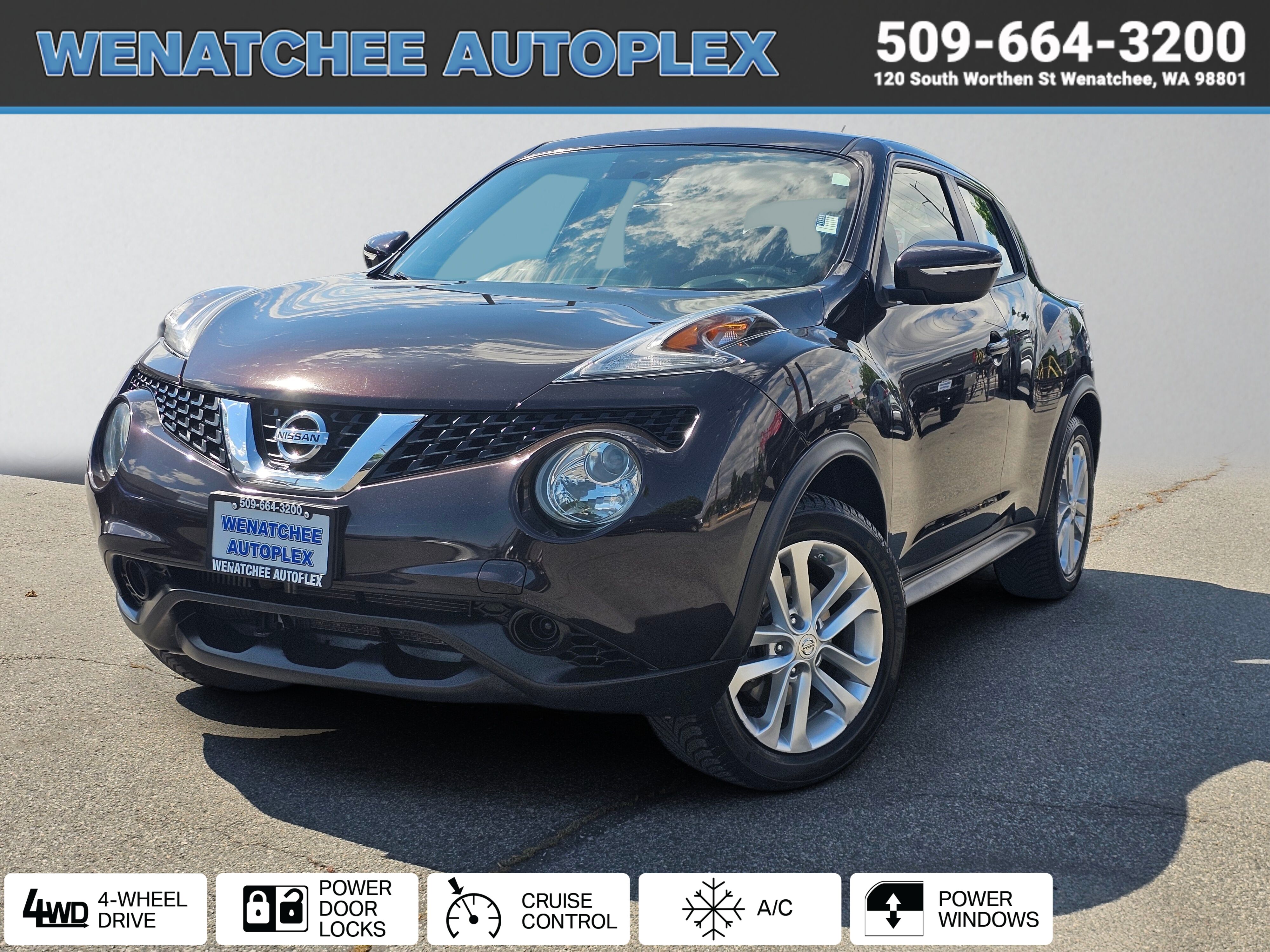 DARK RED 2016 Nissan Juke SUV / Crossover All-Wheel Drive Continuously Variable Transmission