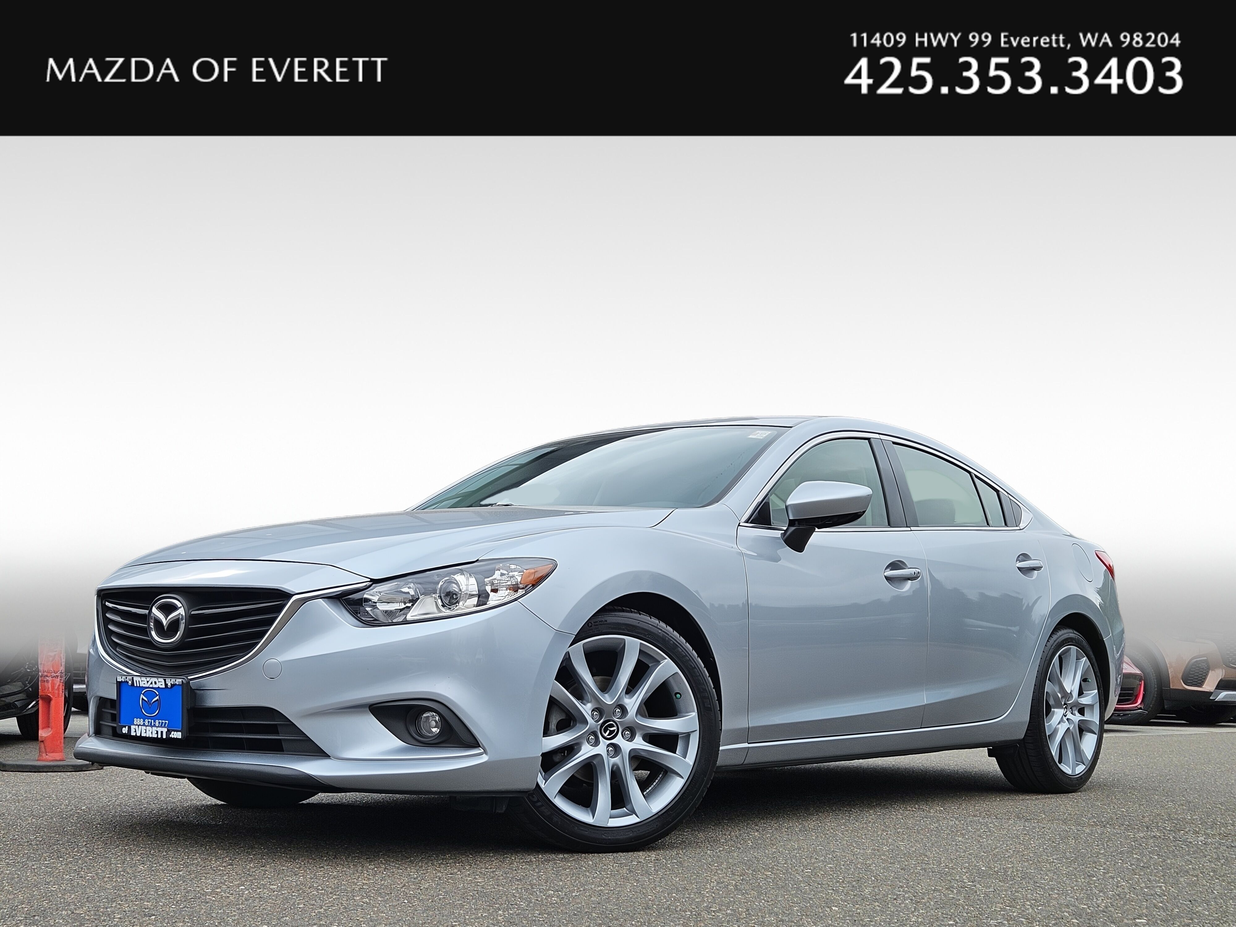 Sonic Silver Metallic 2016 Mazda MAZDA6 Sedan Front-Wheel Drive 6-Speed Manual
