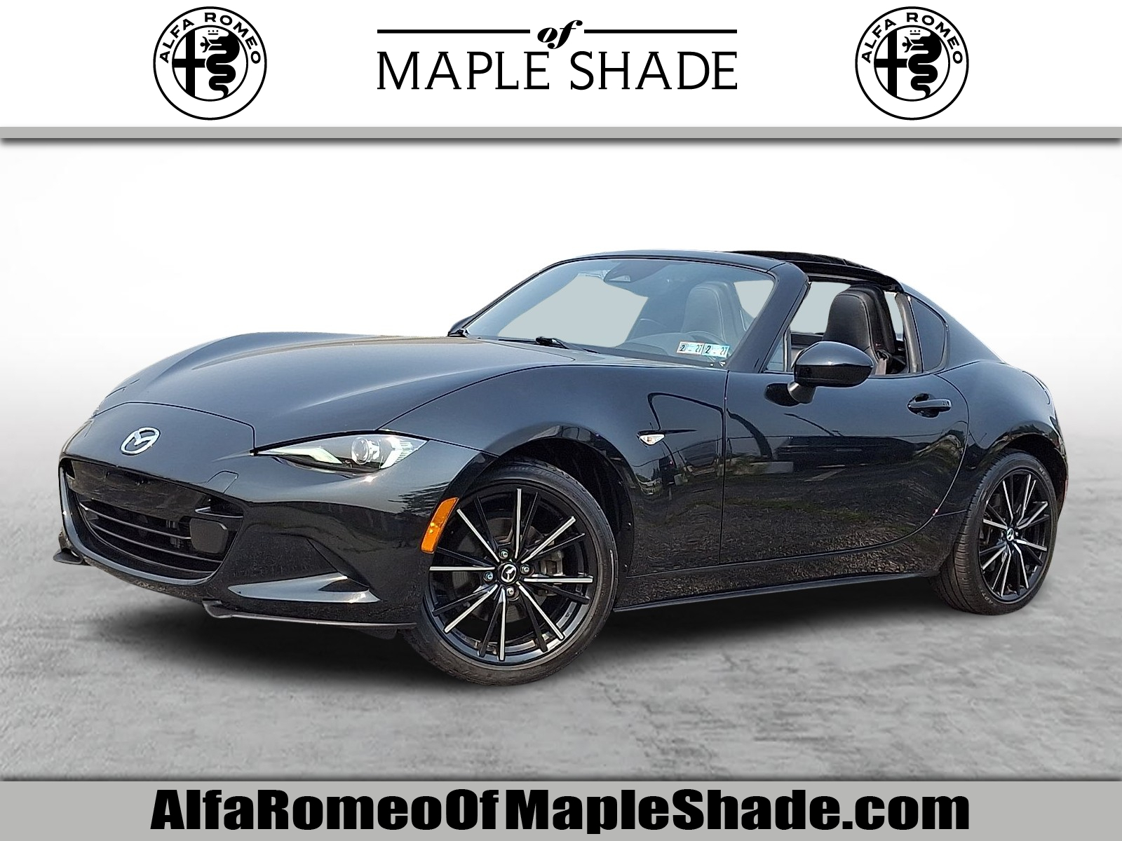 Jet Black Mica - 41W 2025 Mazda MX-5 Miata Convertible Rear-Wheel Drive 6-Speed Automatic