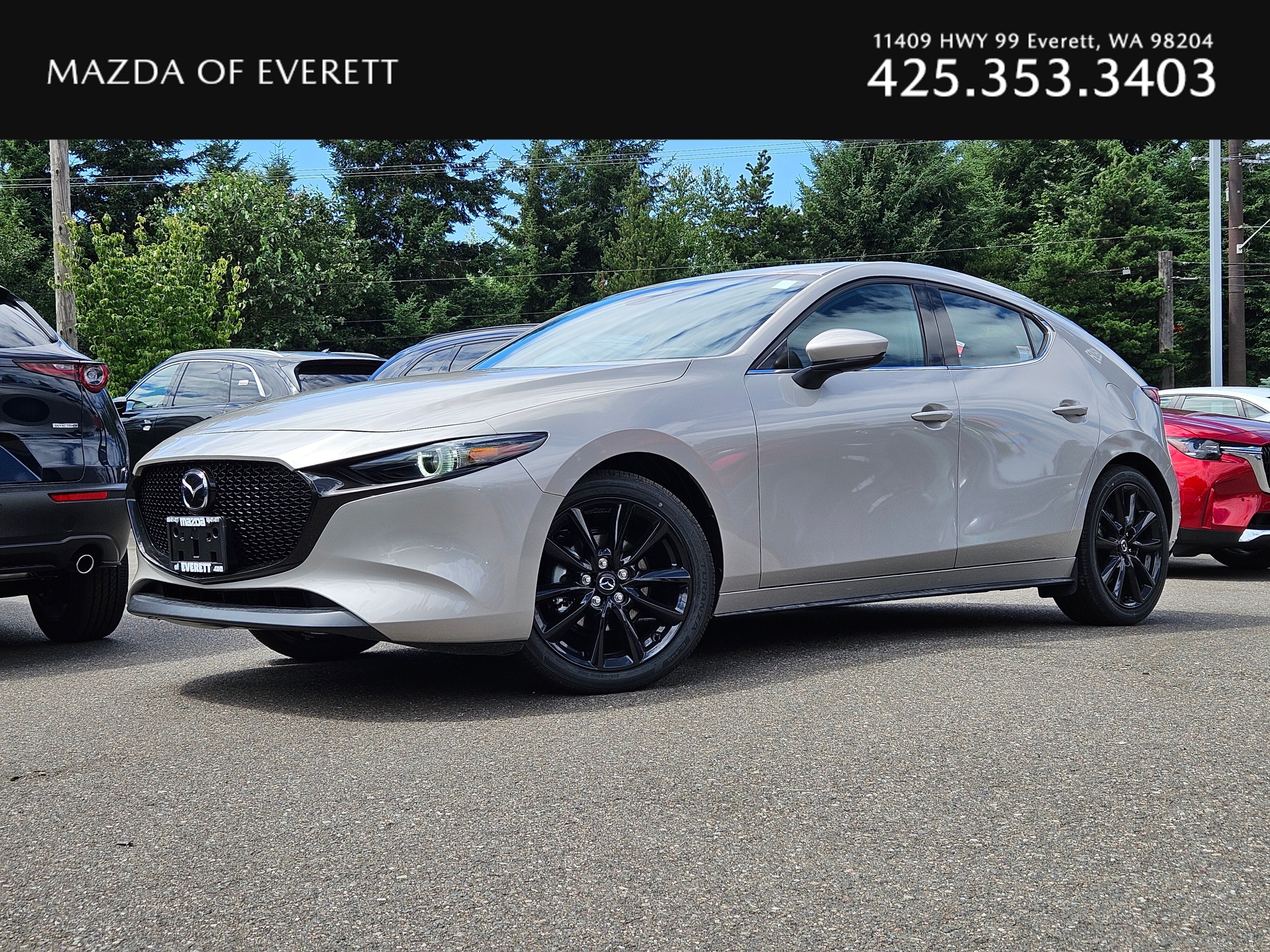 Gray (Platinum Quartz Metallic) 2026 Mazda MAZDA3 Hatchback Front-Wheel Drive 6-Speed Manual