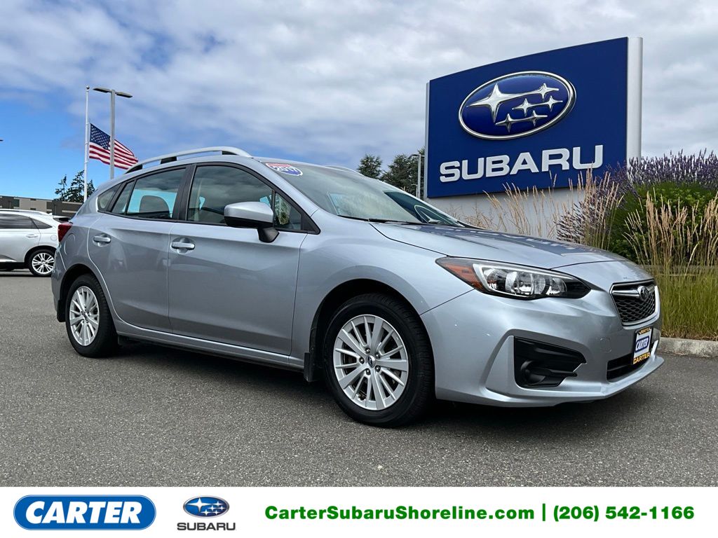 Ice Silver Metallic 2017 Subaru Impreza Hatchback All-Wheel Drive Continuously Variable Transmission