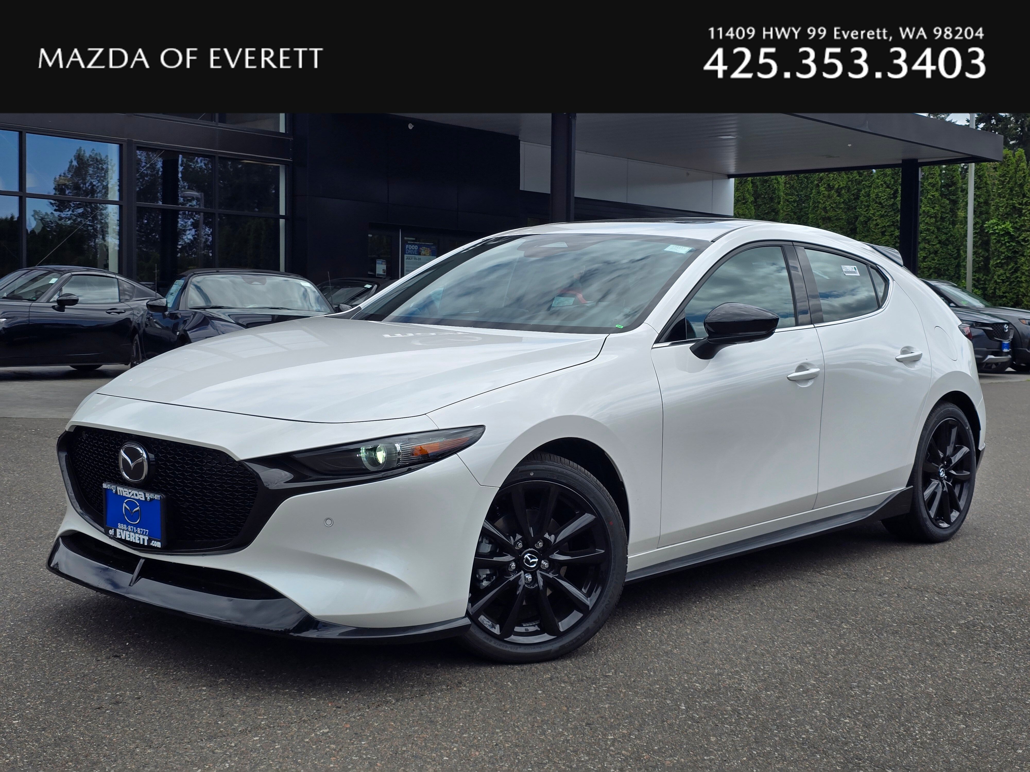 Snowflake White Pearl Mica 2026 Mazda MAZDA3 Hatchback All-Wheel Drive 6-Speed Automatic